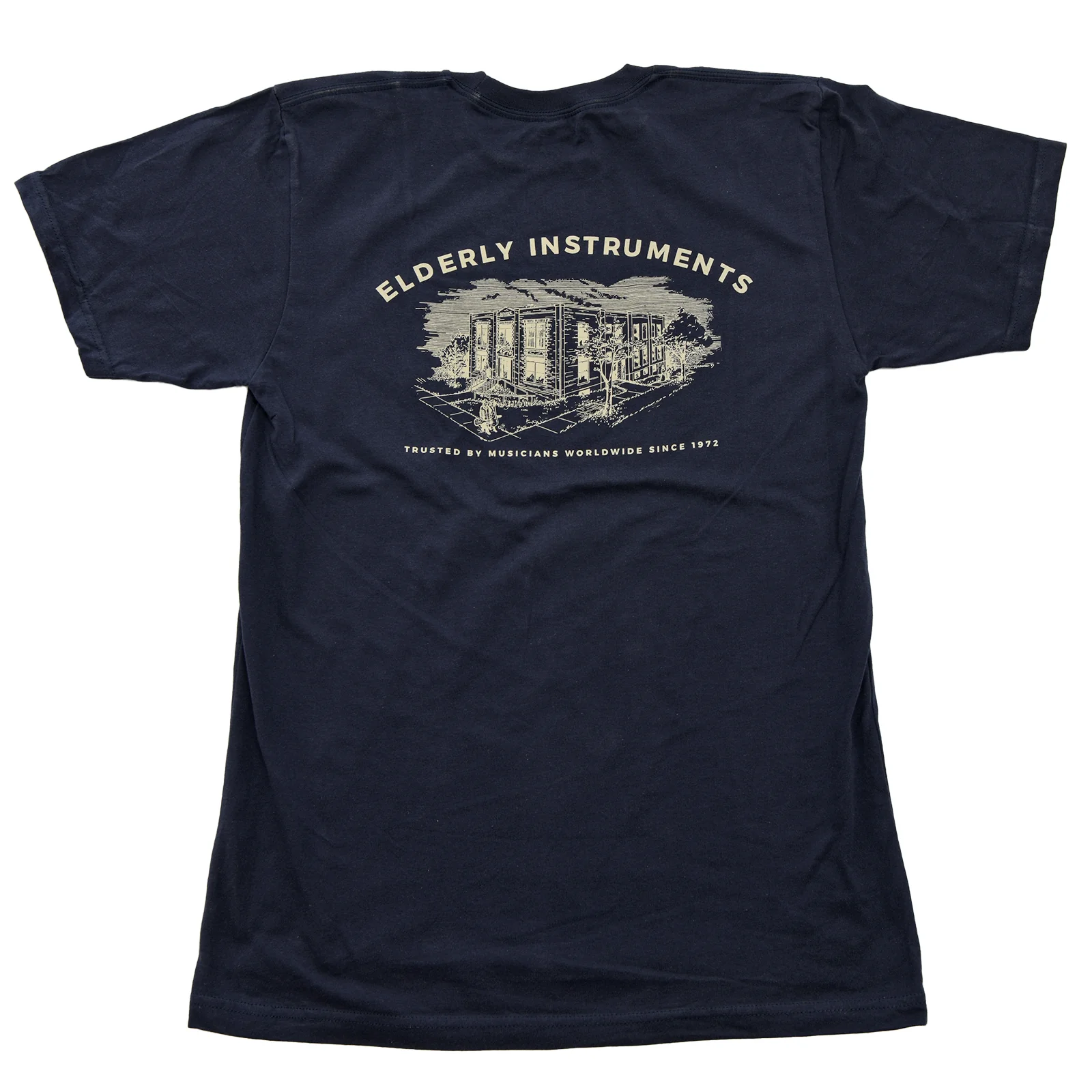Elderly Instruments 2-Sided T-Shirt, Navy (Various Sizes) - Image 4