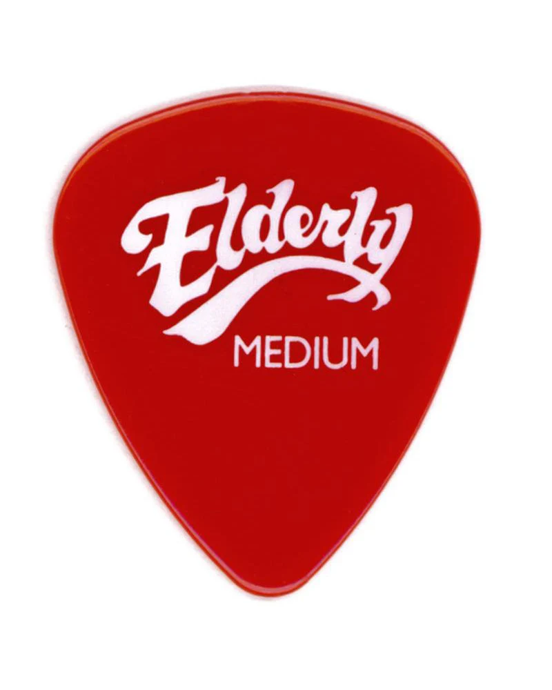 Elderly Instruments Delrin Red Guitar Pick, Medium - Image 2