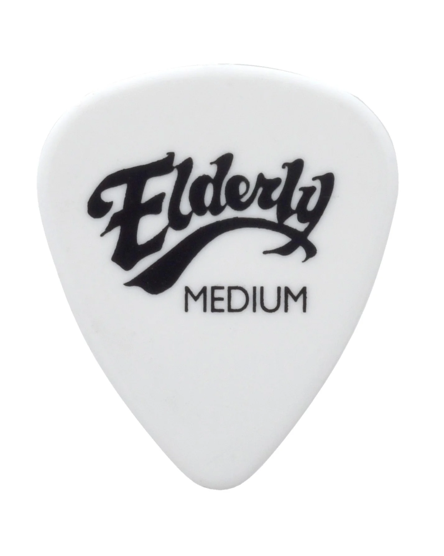 Elderly Instruments Delrin White Guitar Pick, Medium - Image 2