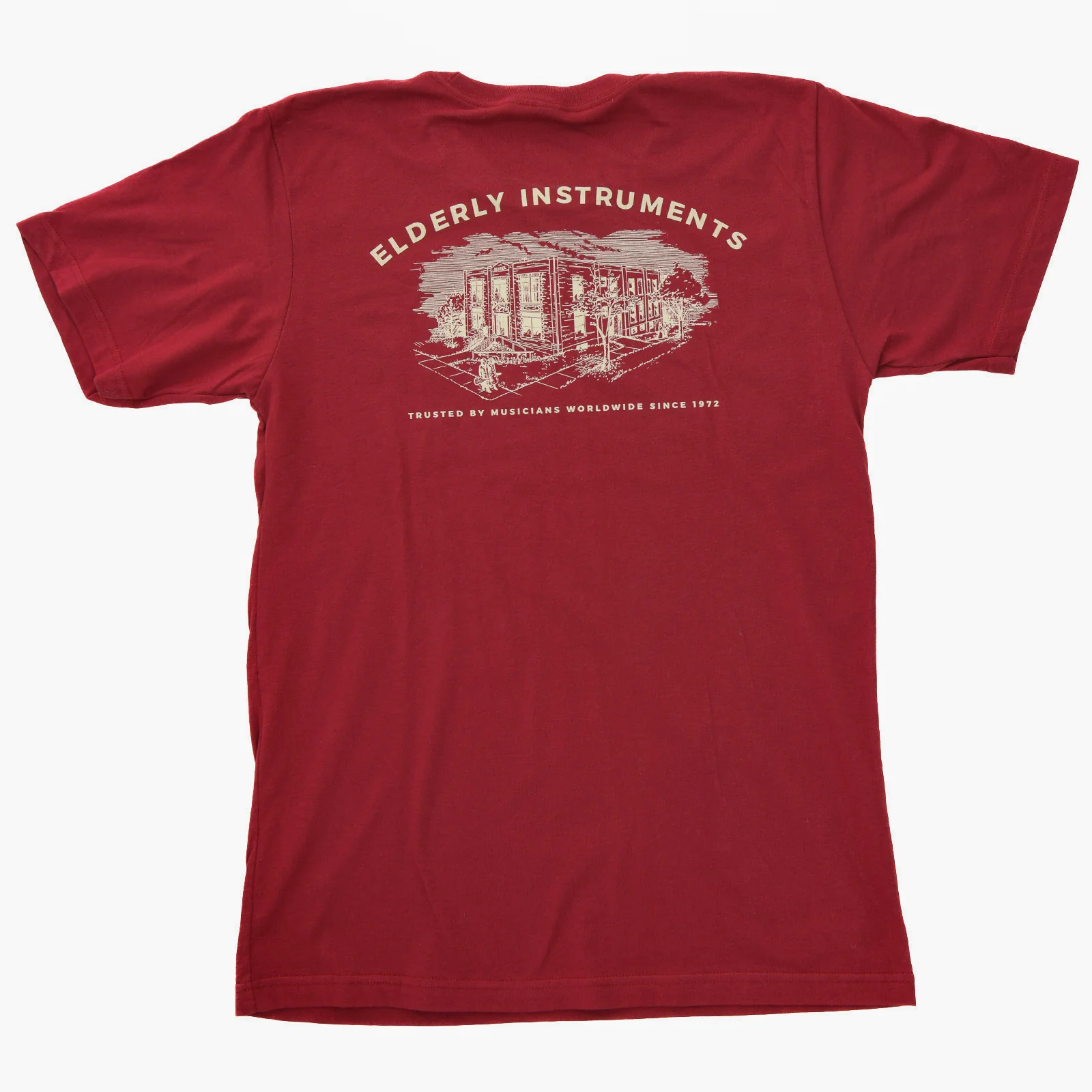 Elderly Instruments 2-Sided T-Shirt, Cranberry (Various Sizes) - Image 5