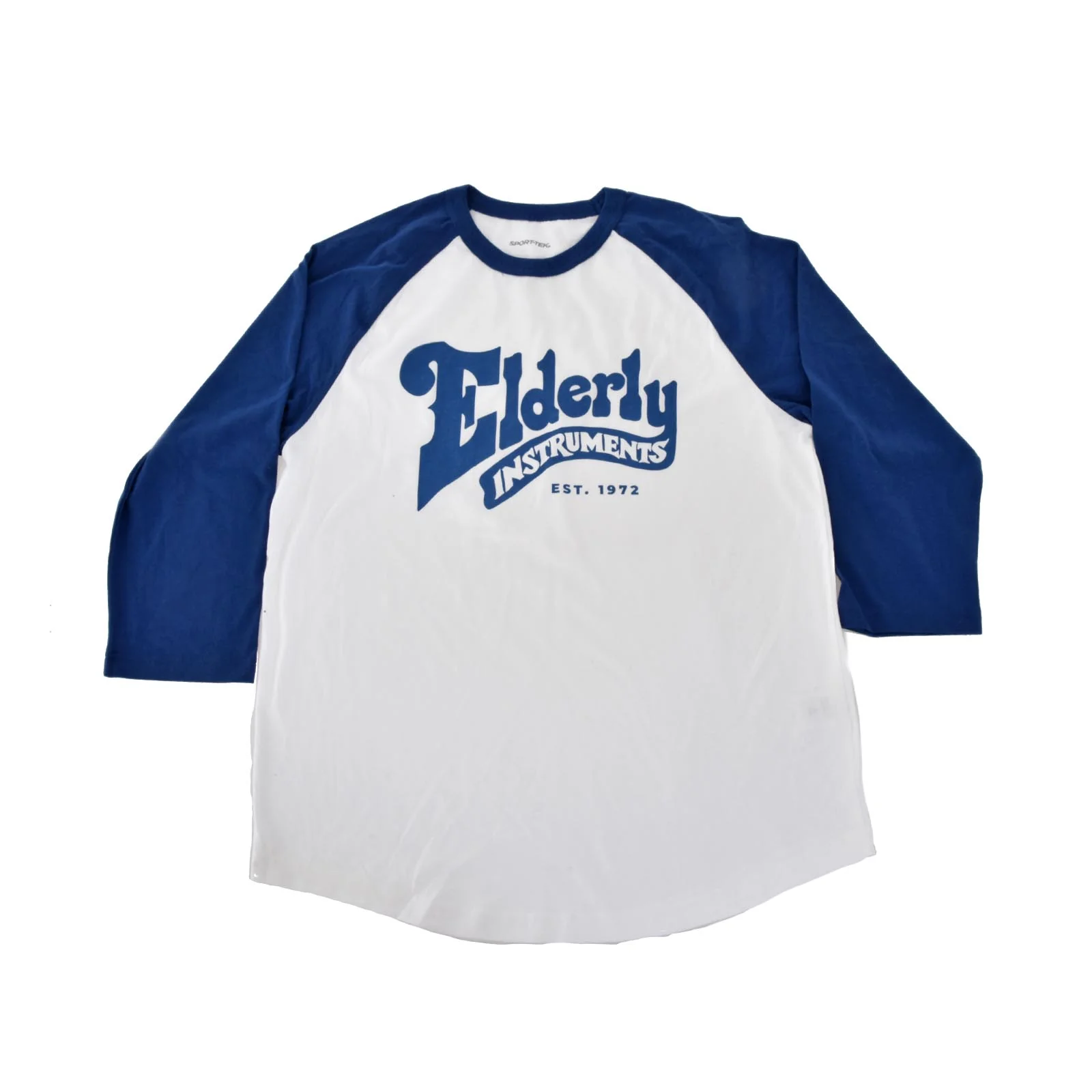 Elderly Instruments Baseball T-Shirt, Blue (Various Sizes) - Image 3