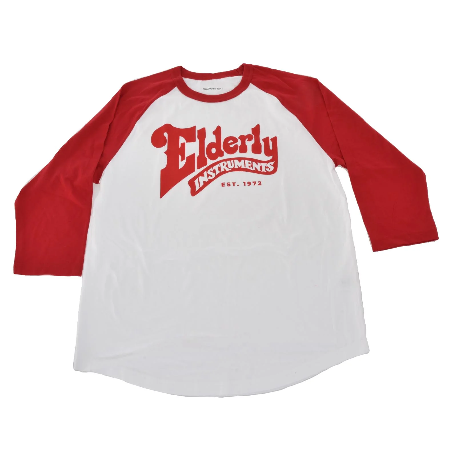 Elderly Instruments Baseball T-Shirt, Red (Various Sizes) - Image 3