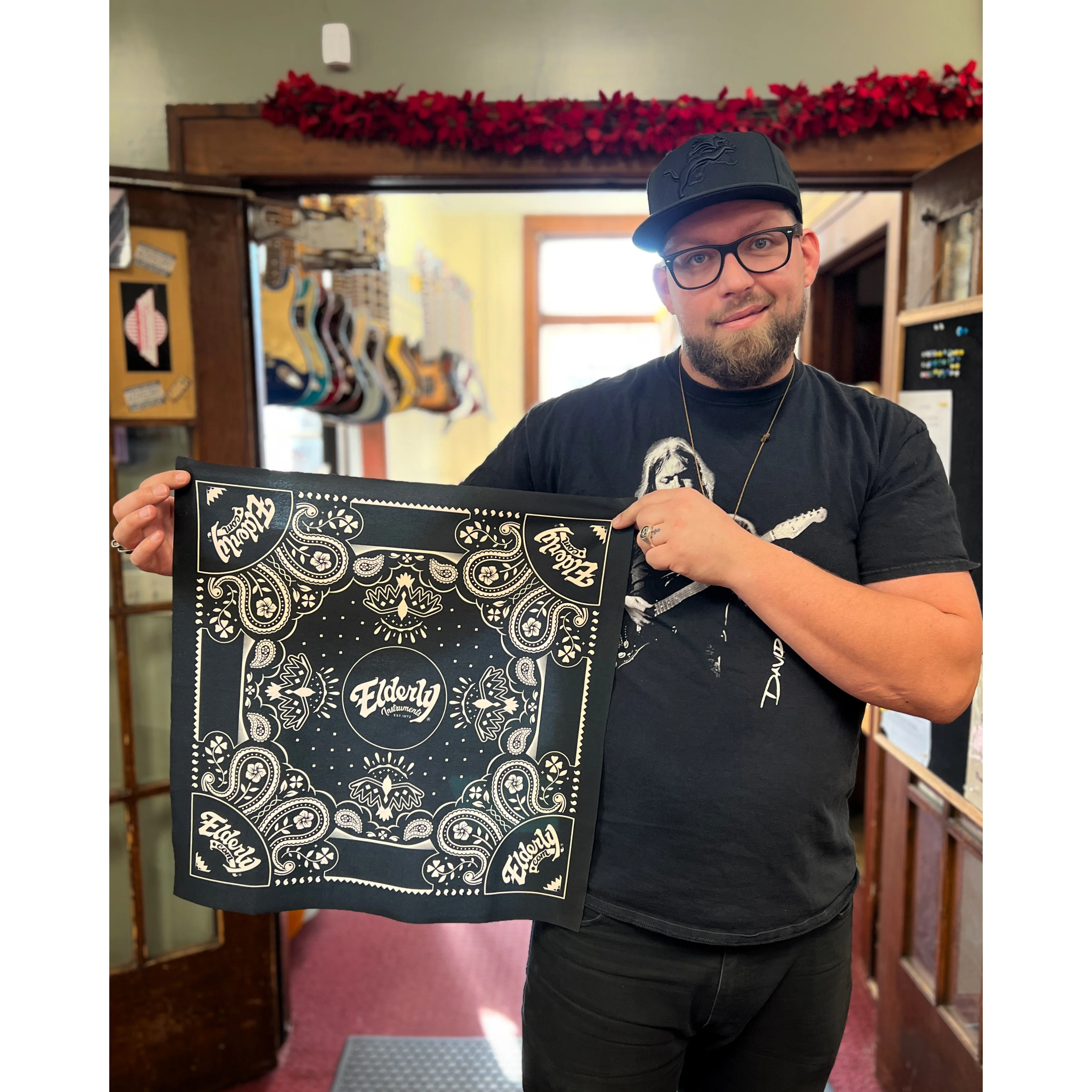 Elderly Instruments Bandana, Patterned Design - Image 3