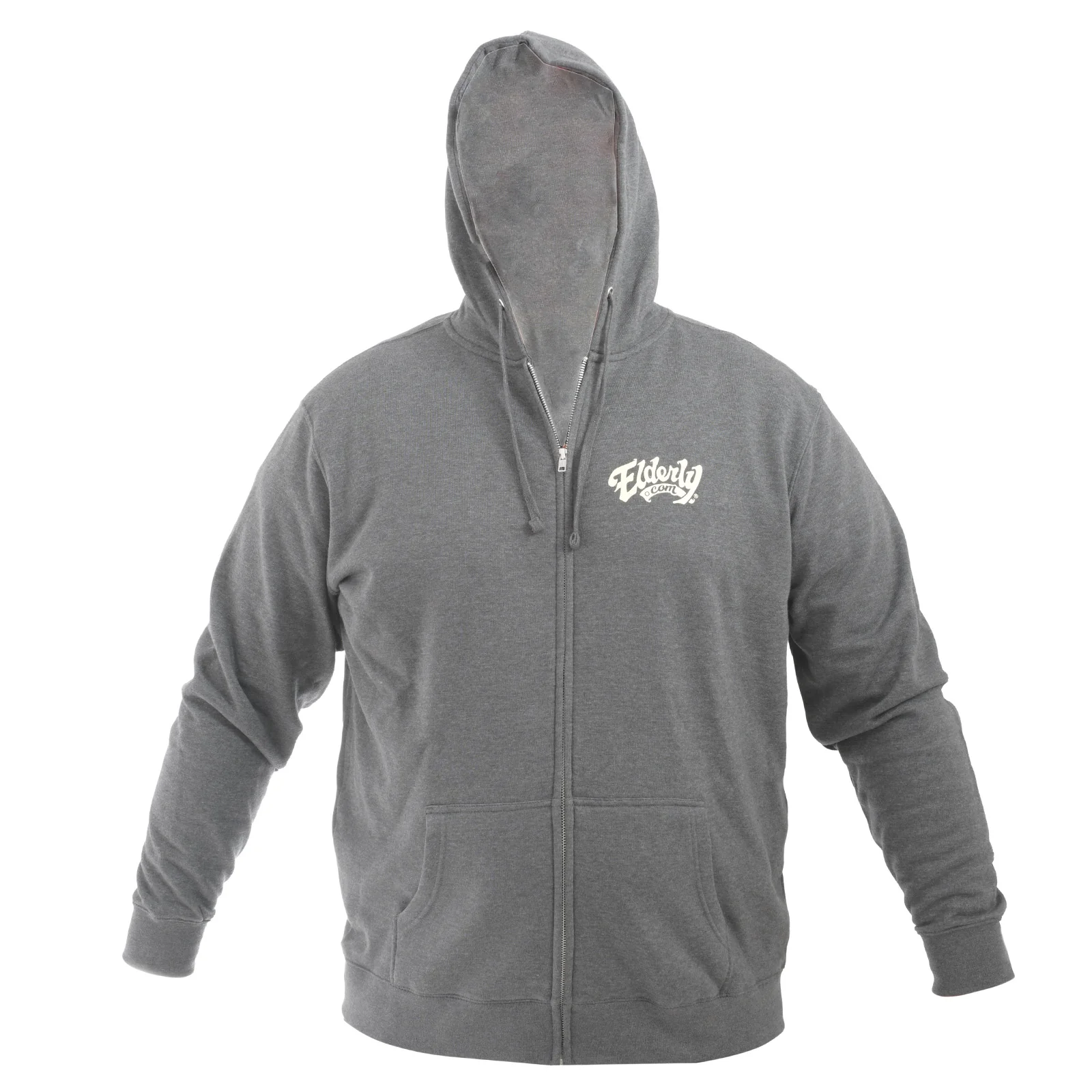 Elderly Instruments Zip Up Hoodie, Heathered Charcoal (Various Sizes) - Image 4