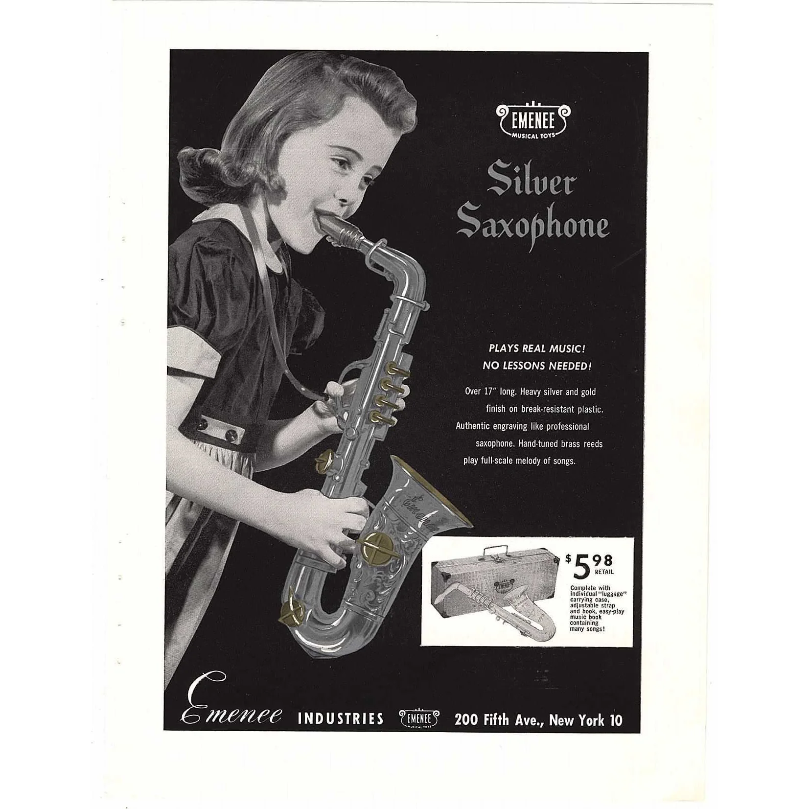 Emenee Ukulele Trade Advertisement (1950's) - Image 2
