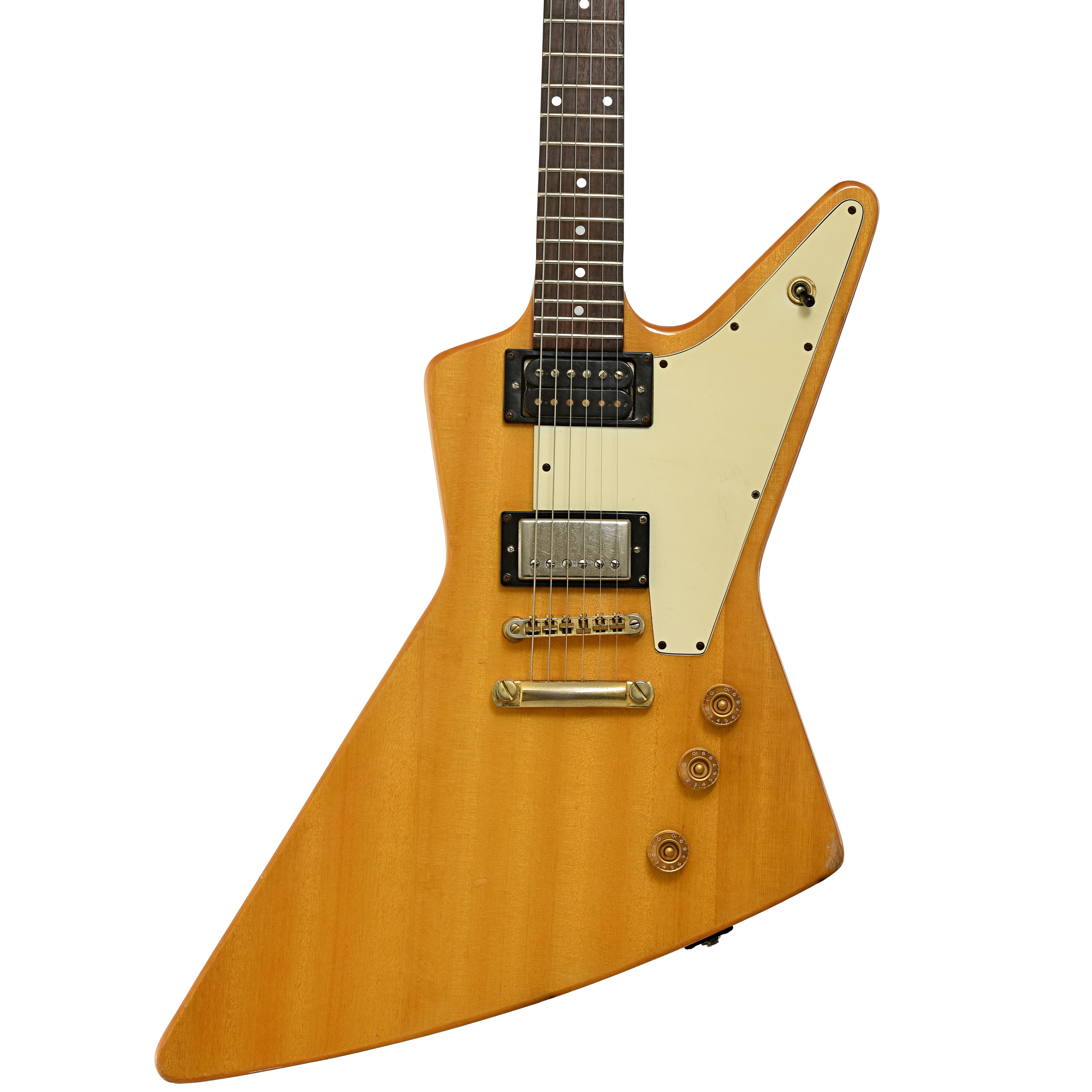 Epiphone '58 Korina Explorer Electric Guitar (1997) - Image 2