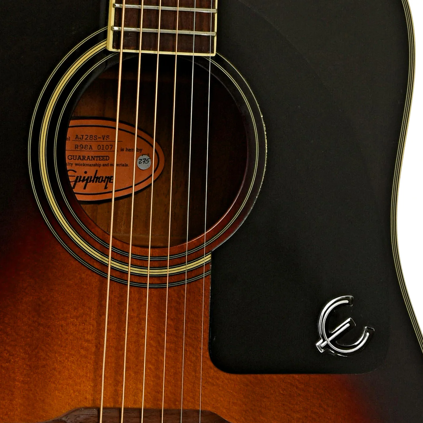Epiphone AJ28S-VS Acoustic Guitar (1998) - Image 6