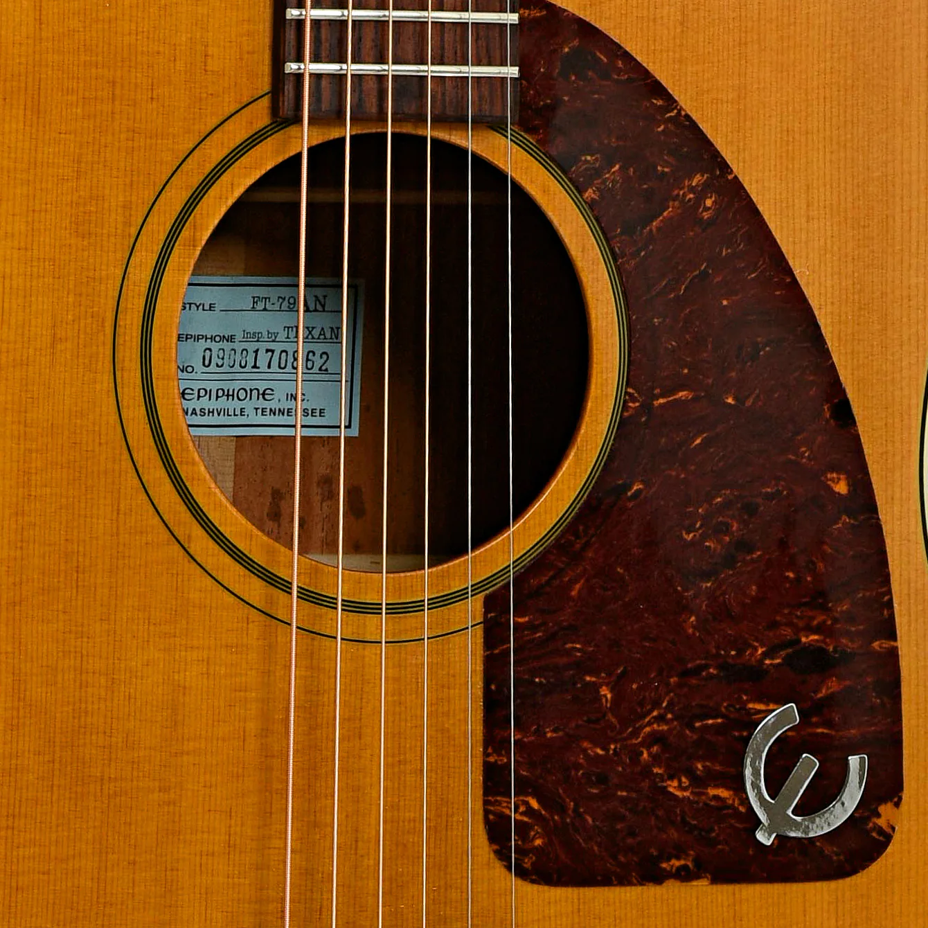 Epiphone FT-79 AN Inspired by Texan Acoustic Guitar (2009) - Image 6