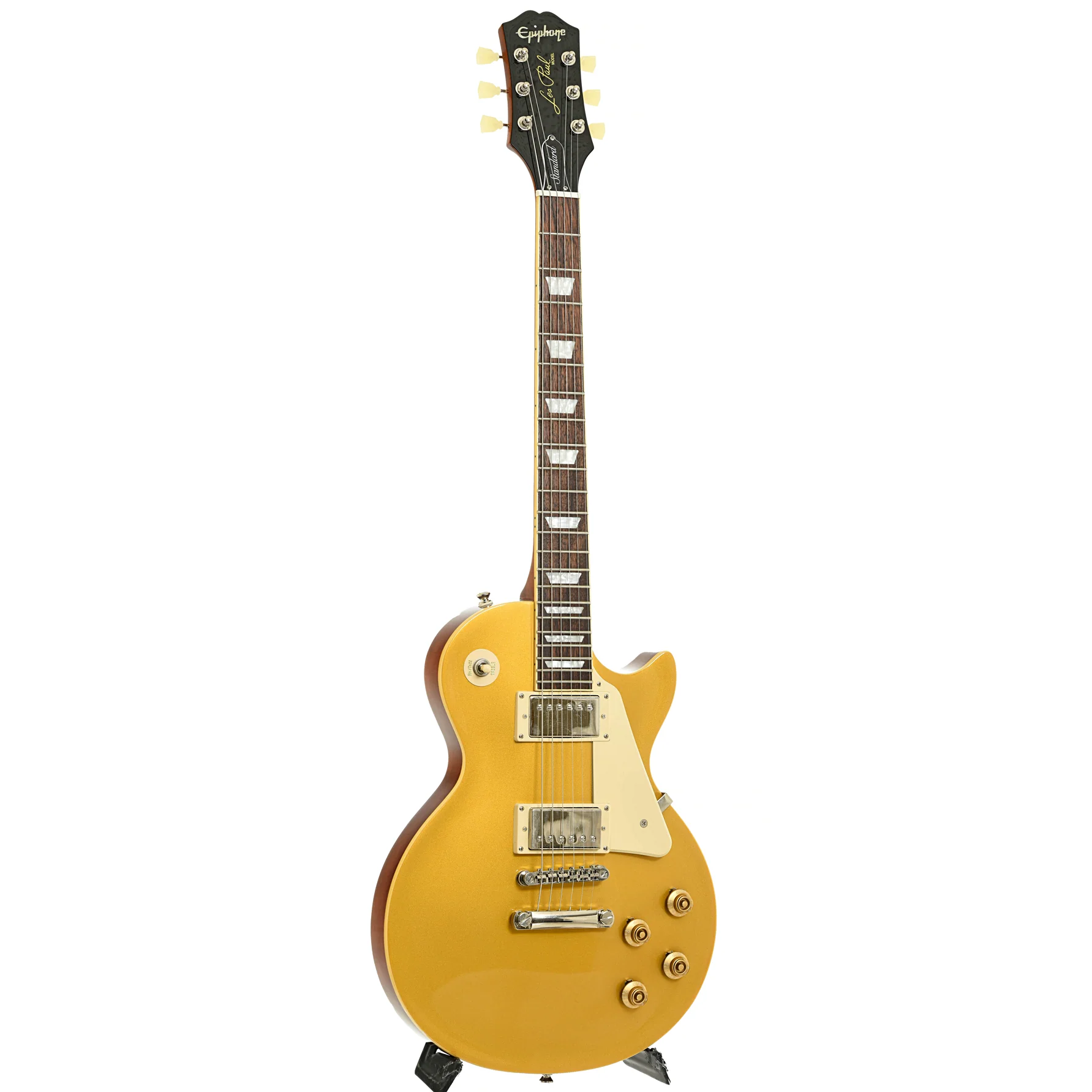 Epiphone Les Paul Standard Goldtop Electric Guitar (2021) - Image 3