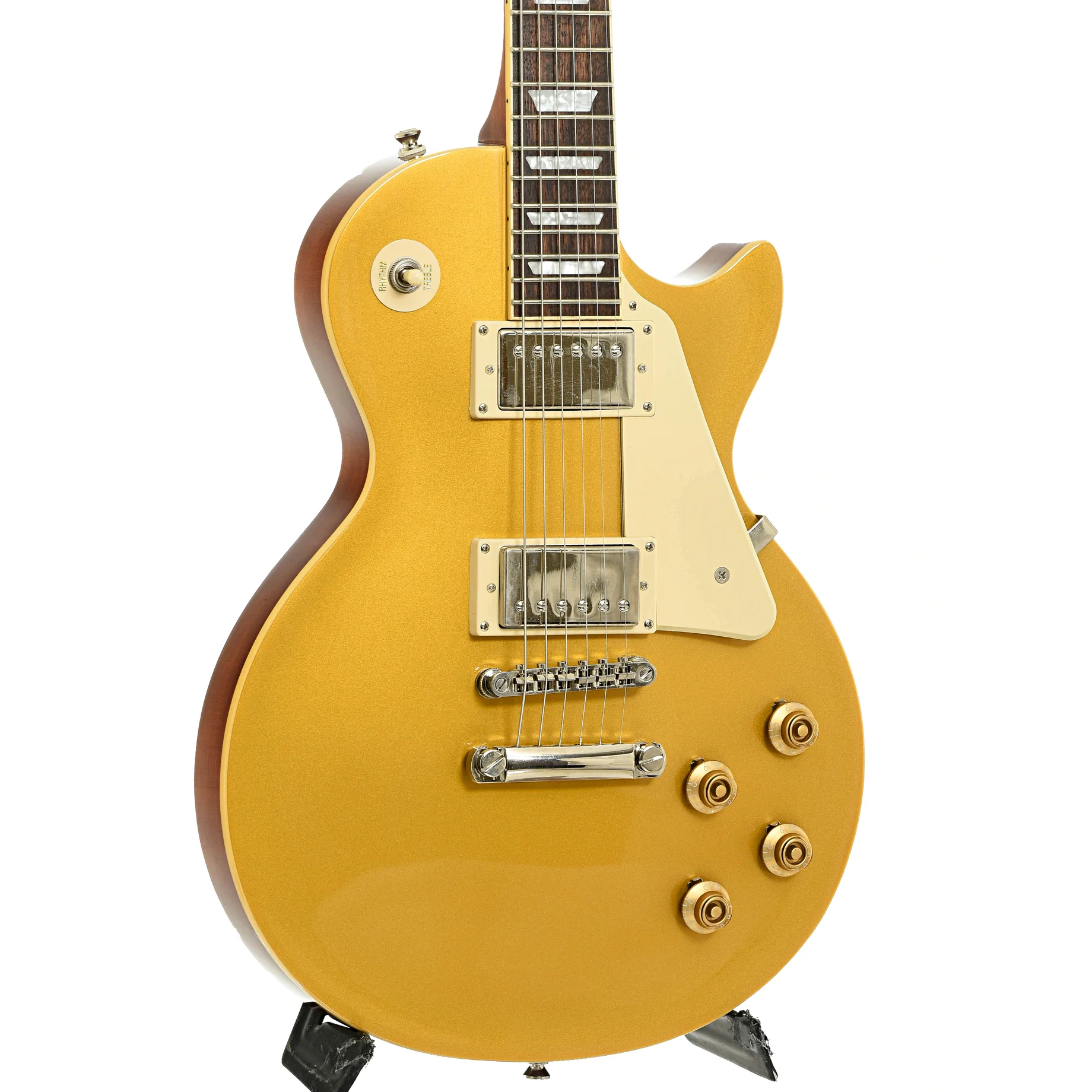 Epiphone Les Paul Standard Goldtop Electric Guitar (2021) - Image 4