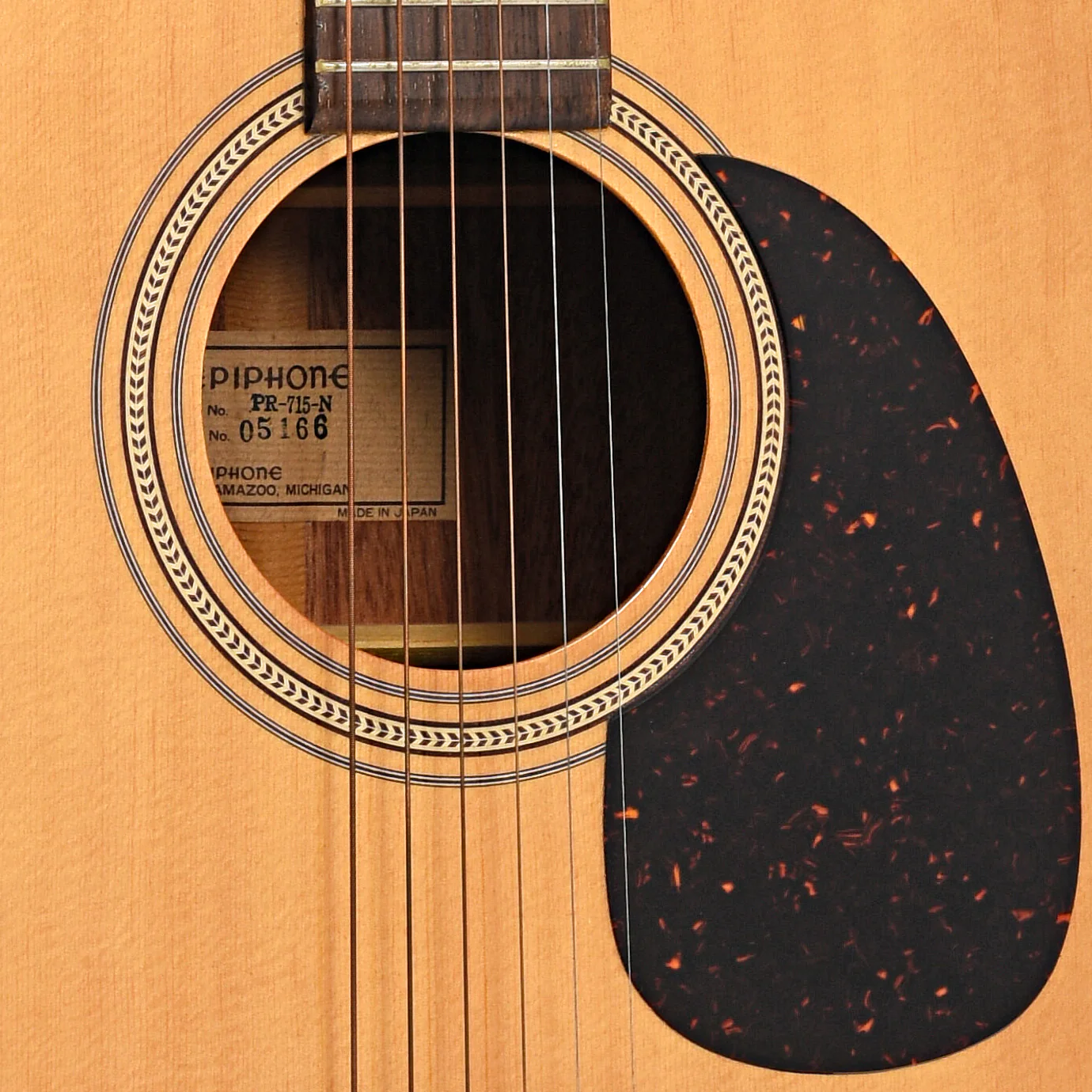 Epiphone PR-715-N Acoustic Guitar (1980's) - Image 5
