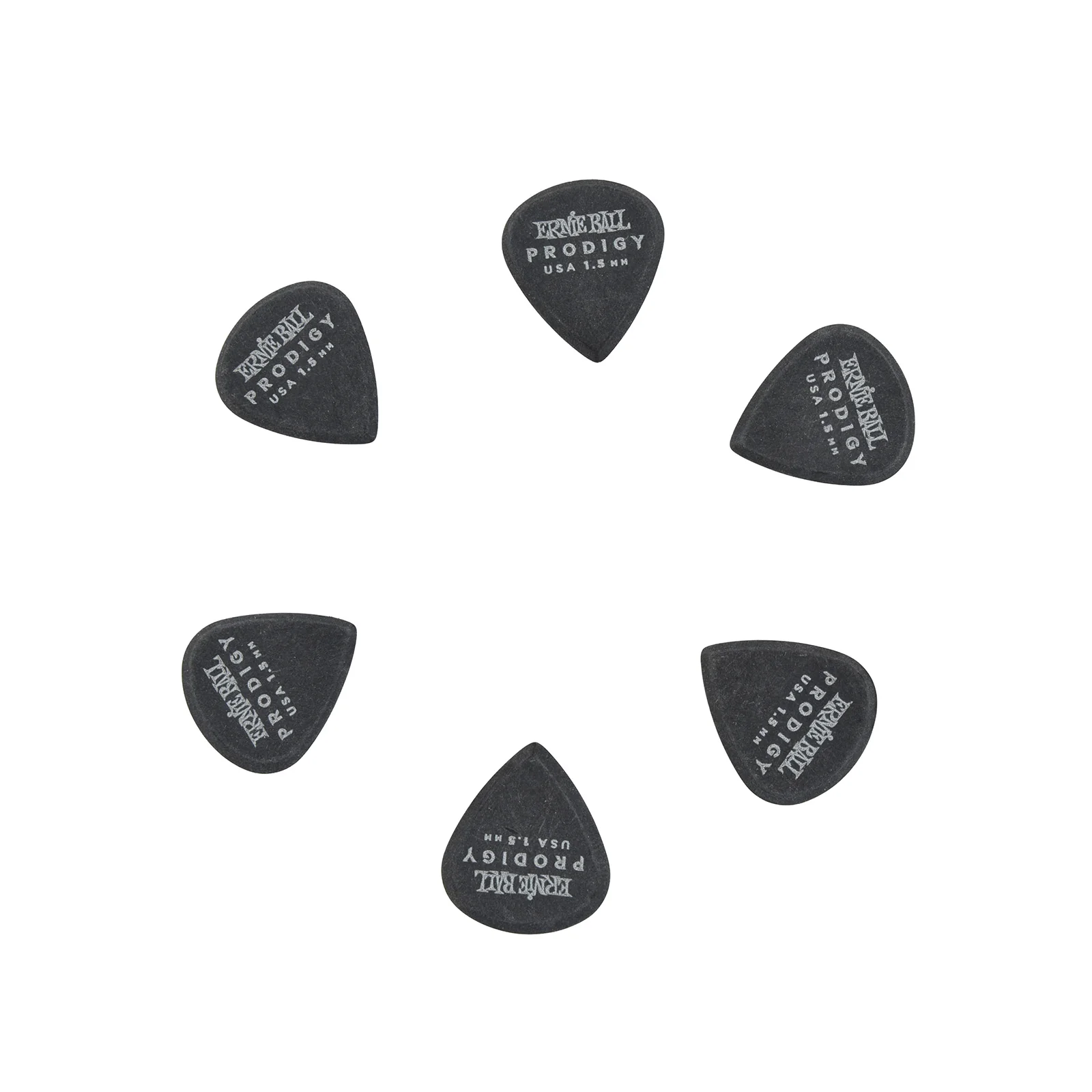 Ernie Ball Prodigy Mini Black Guitar Picks, 1.5mm - Image 2