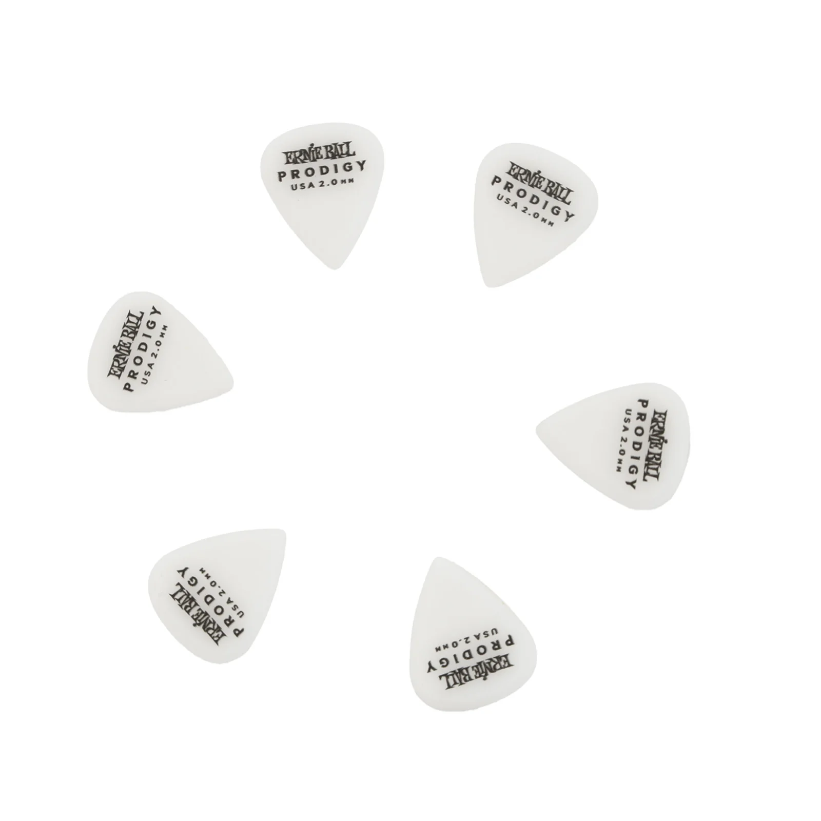 Ernie Ball Prodigy Mini White Guitar Picks, 2.0mm - Image 2