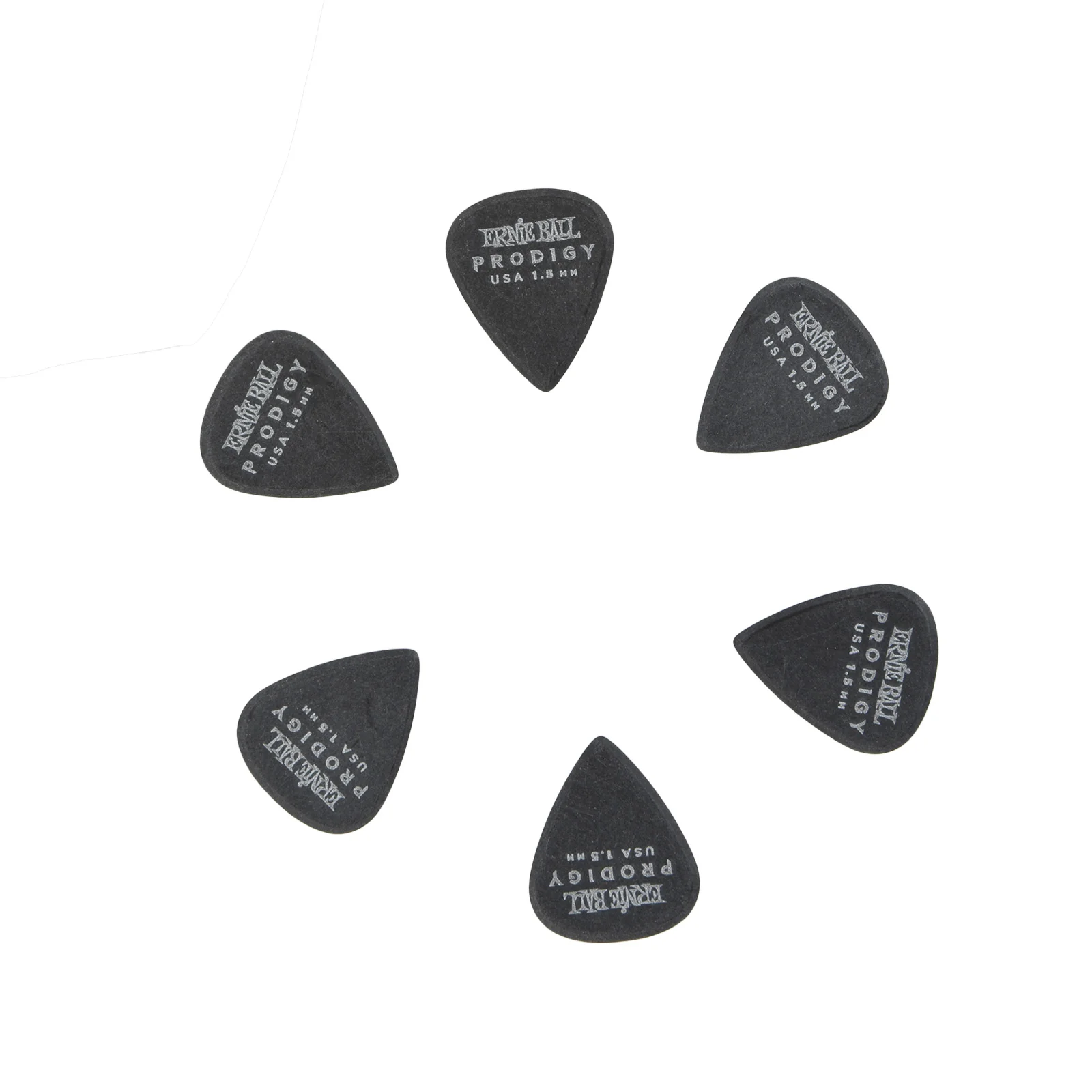 Ernie Ball Prodigy Standard Black Guitar Picks, 1.5mm - Image 2