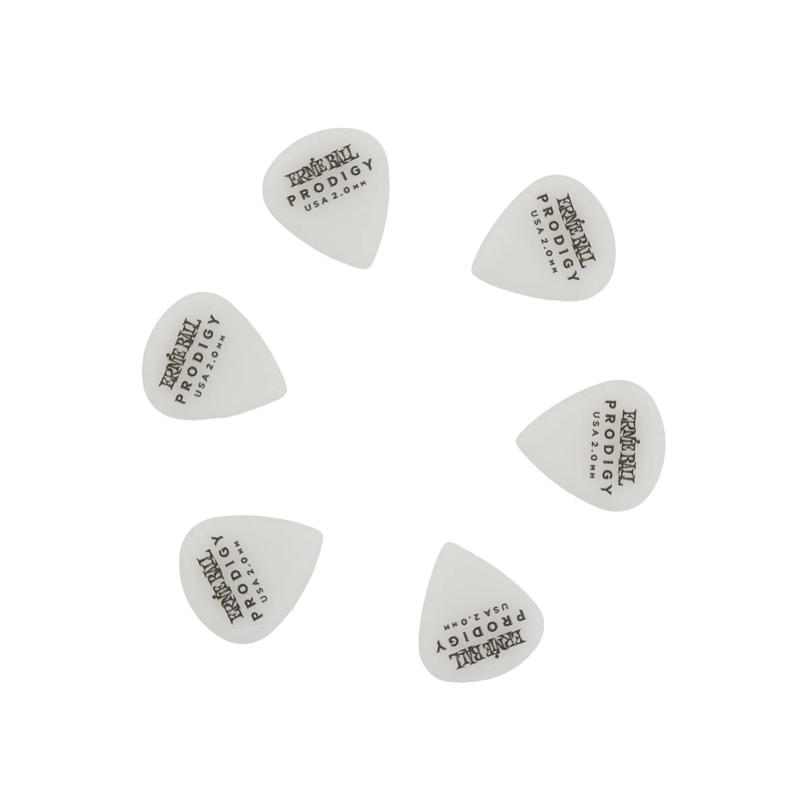 Ernie Ball Prodigy Standard White Guitar Picks, 2.0mm - Image 2