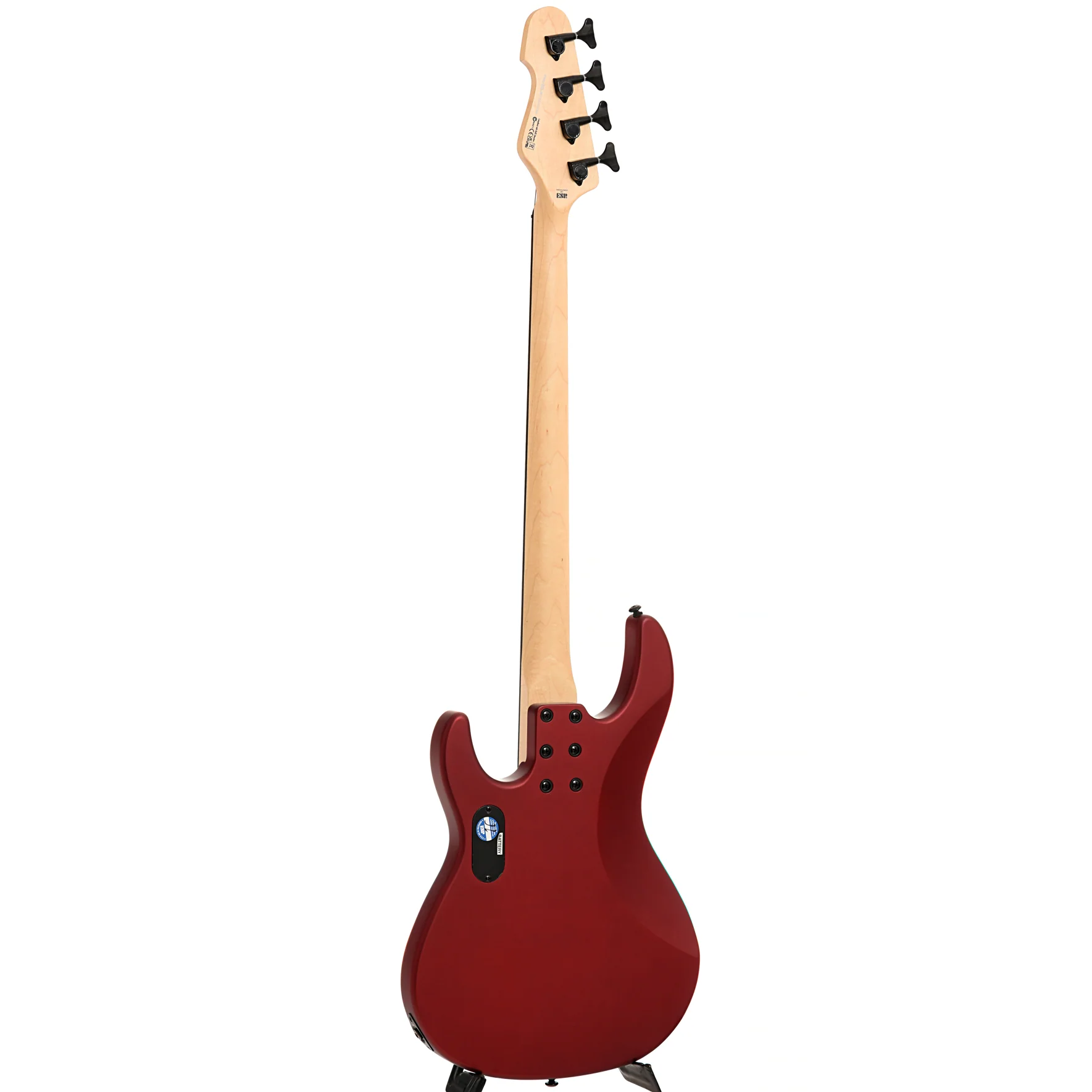 ESP LTD AP-4 4-String Bass, Candy Apple Red Satin - Image 12