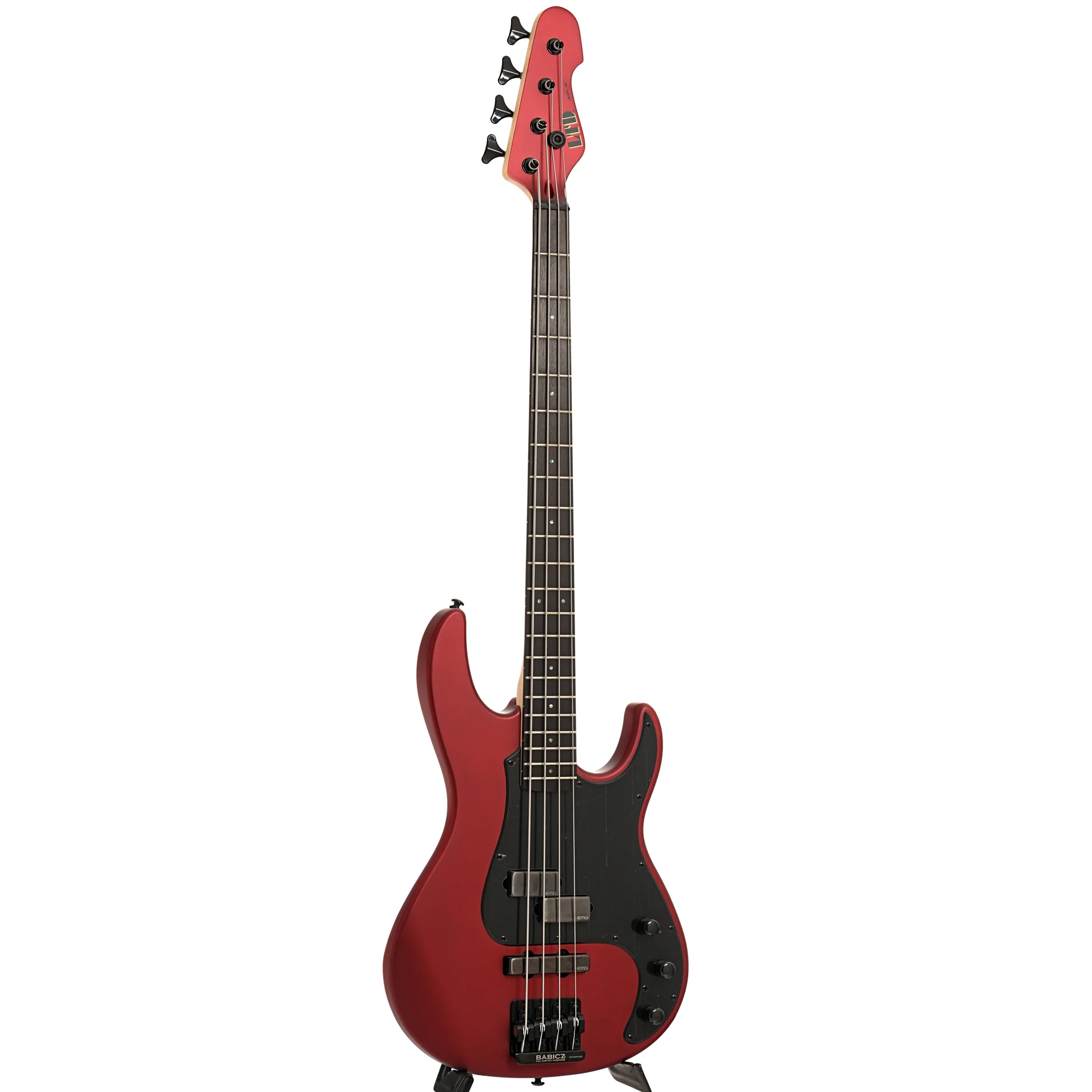 ESP LTD AP-4 4-String Bass, Candy Apple Red Satin - Image 3