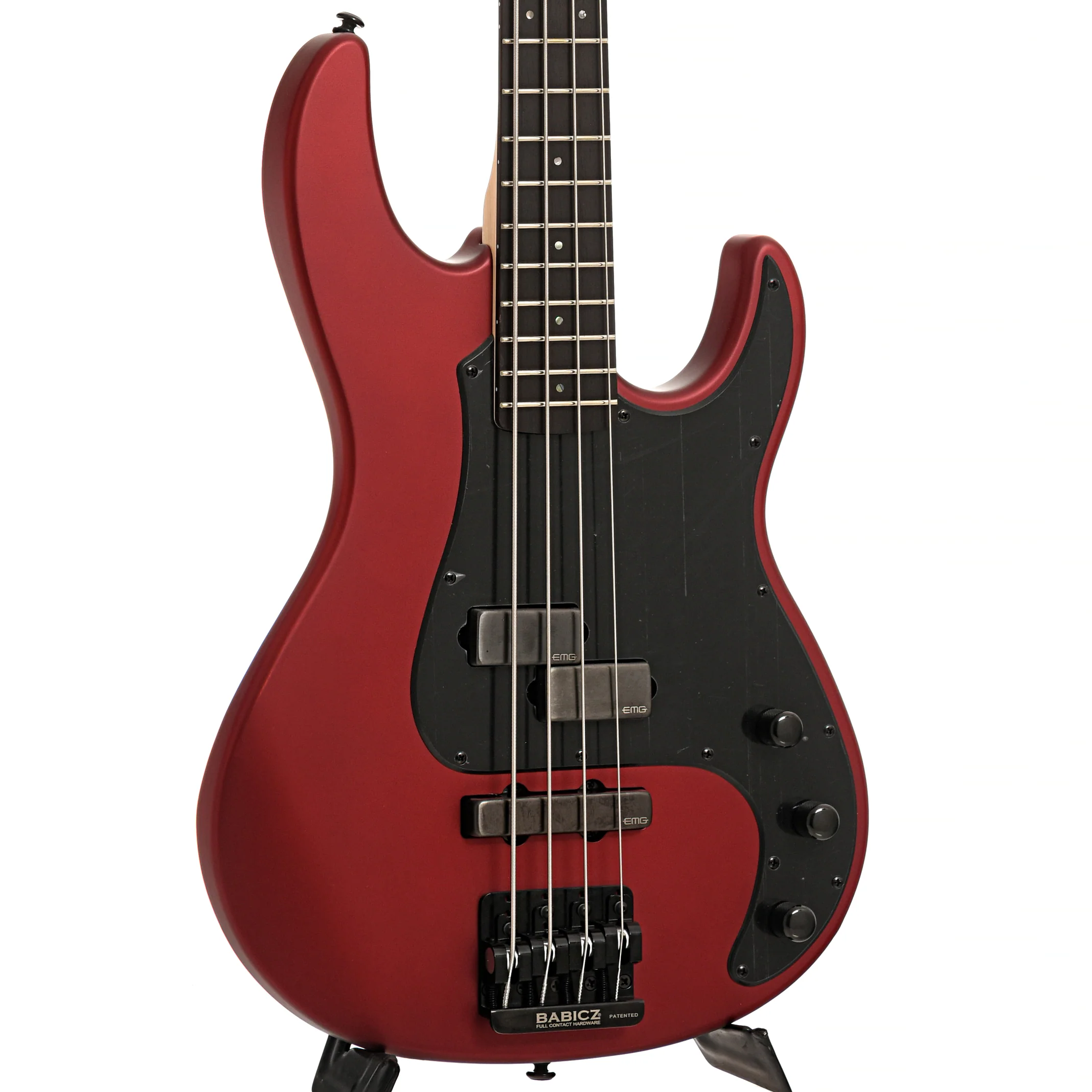 ESP LTD AP-4 4-String Bass, Candy Apple Red Satin - Image 4
