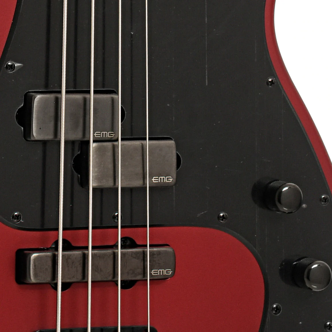ESP LTD AP-4 4-String Bass, Candy Apple Red Satin - Image 6
