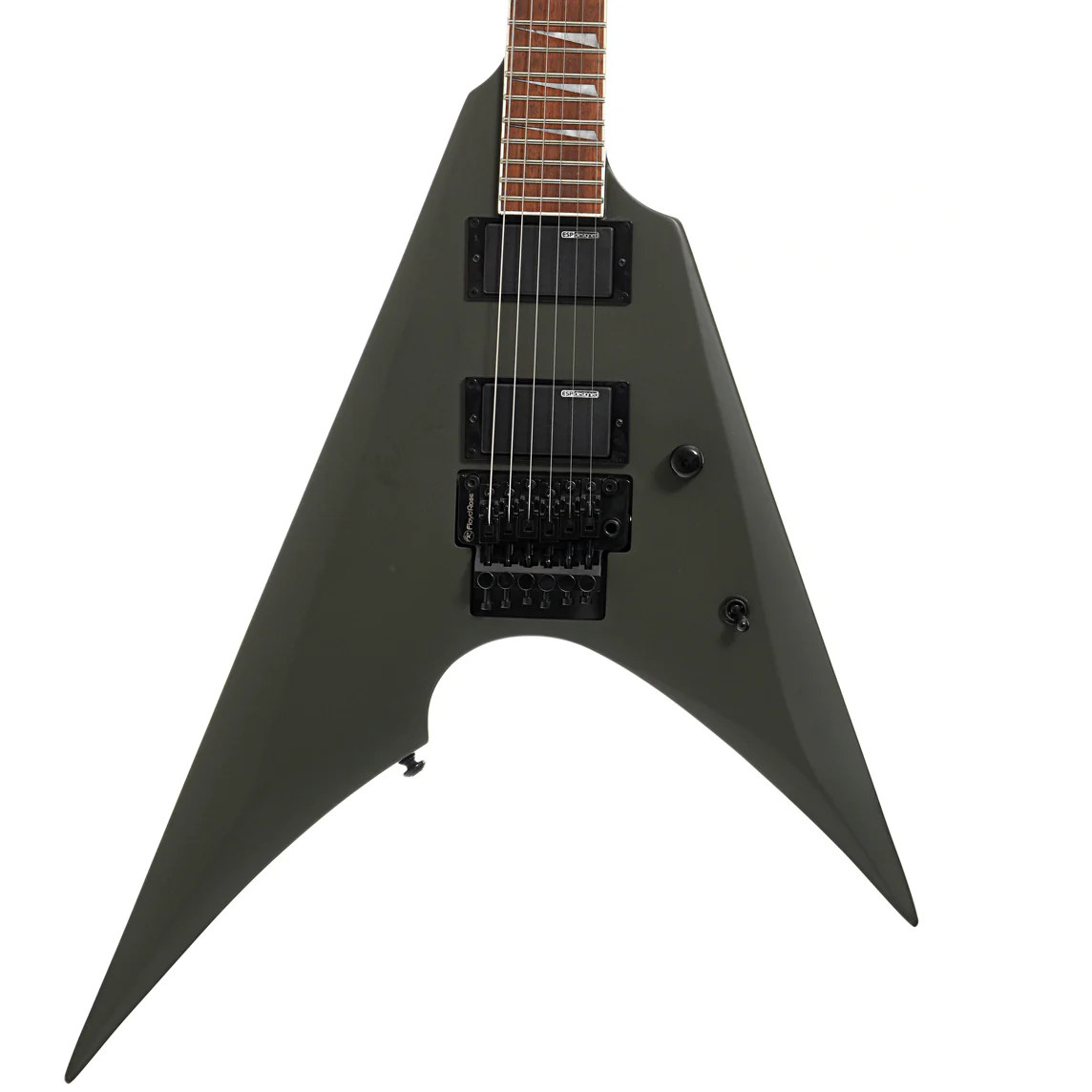 ESP LTD Arrow-200 Electric Guitar, Military Green Satin (2022) - Image 2