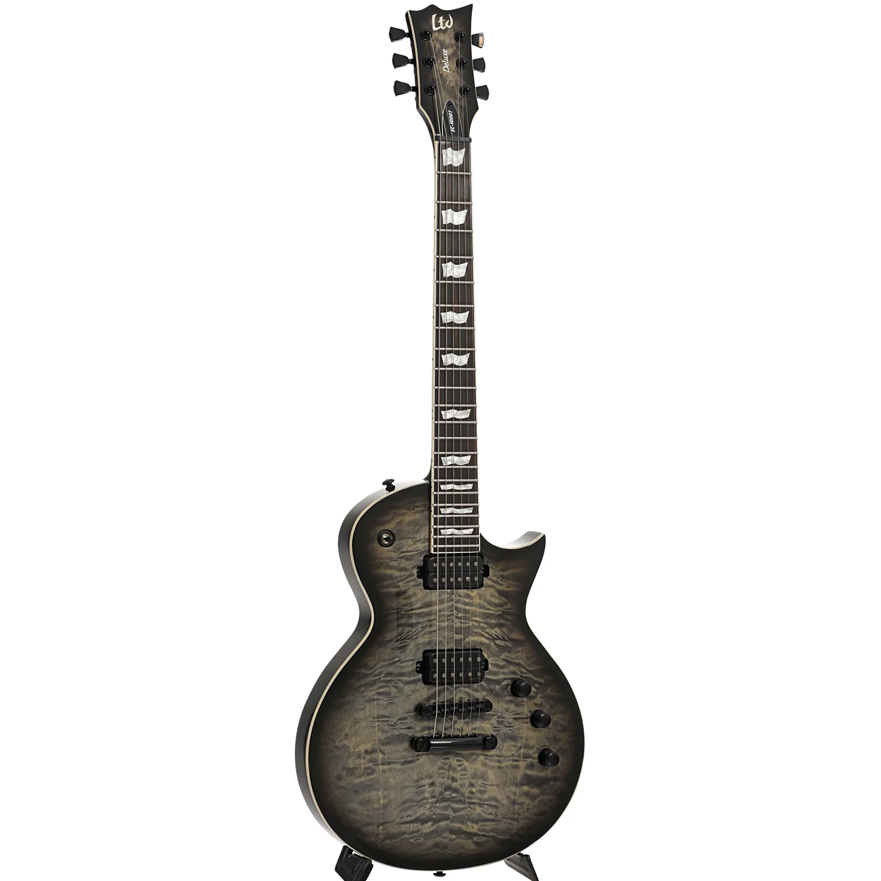 ESP LTD EC-1000T Electric Guitar, Charcoal Burst - Image 3