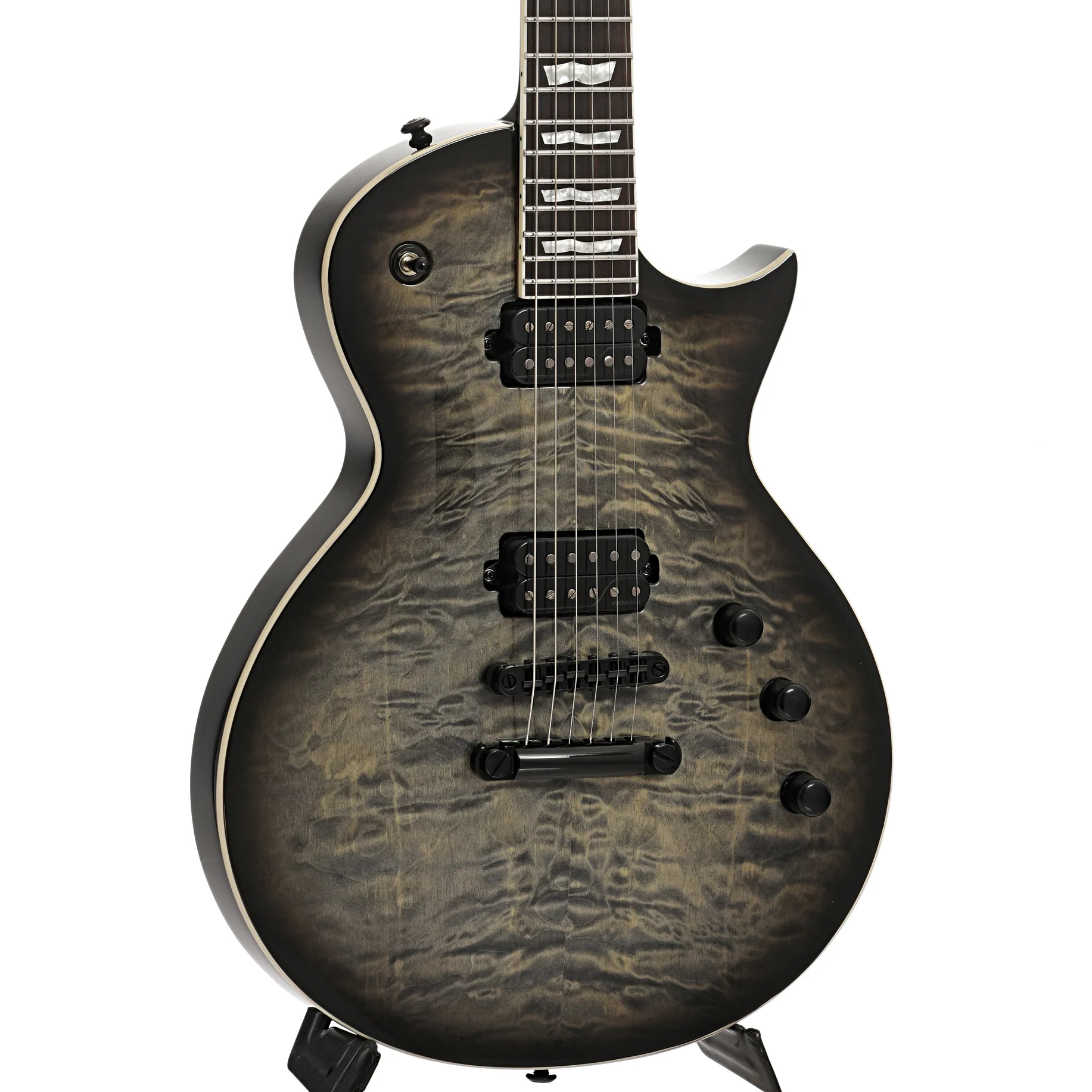 ESP LTD EC-1000T Electric Guitar, Charcoal Burst - Image 4