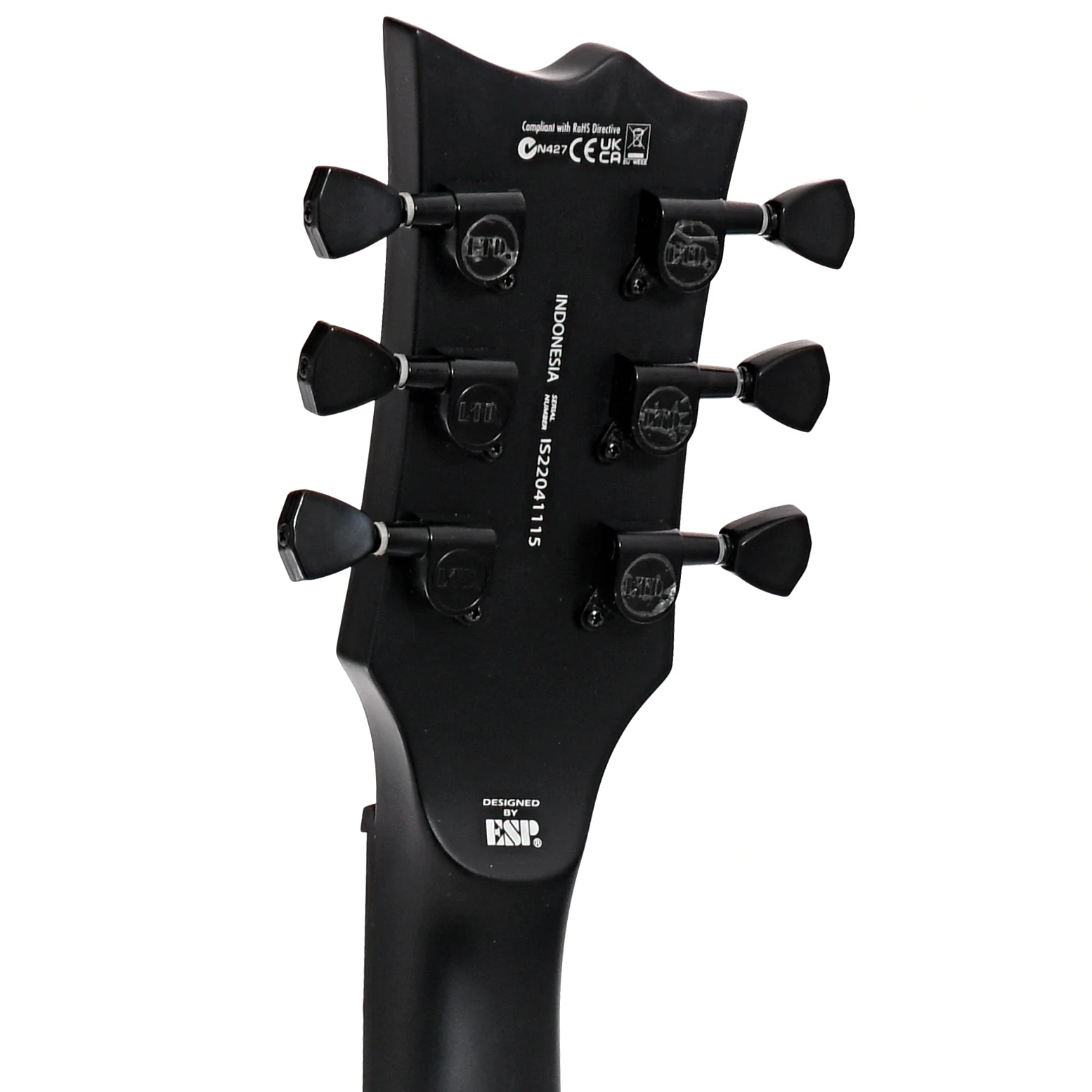 ESP LTD EC-201 Electric Guitar, Black Satin - Image 10