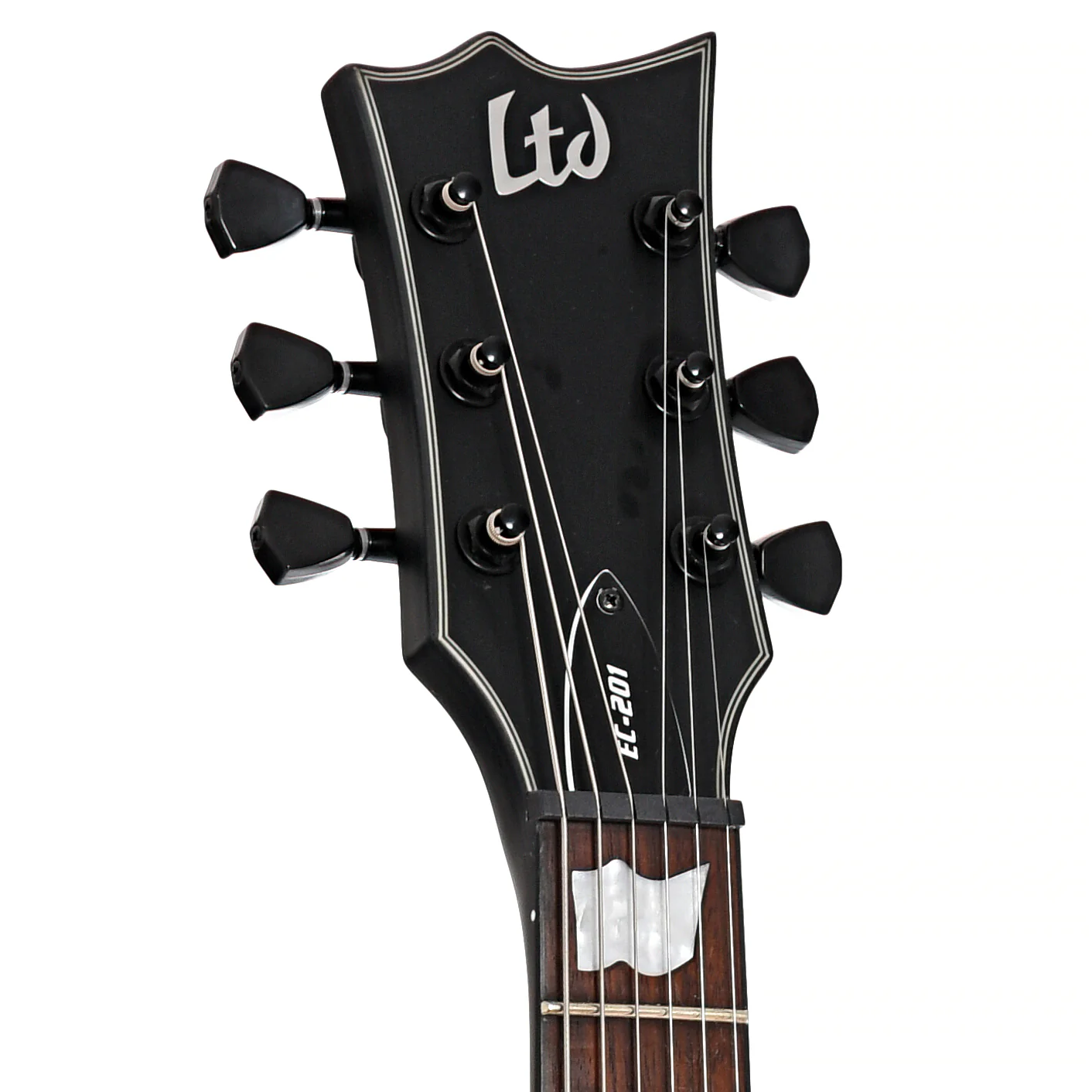 ESP LTD EC-201 Electric Guitar, Black Satin - Image 9