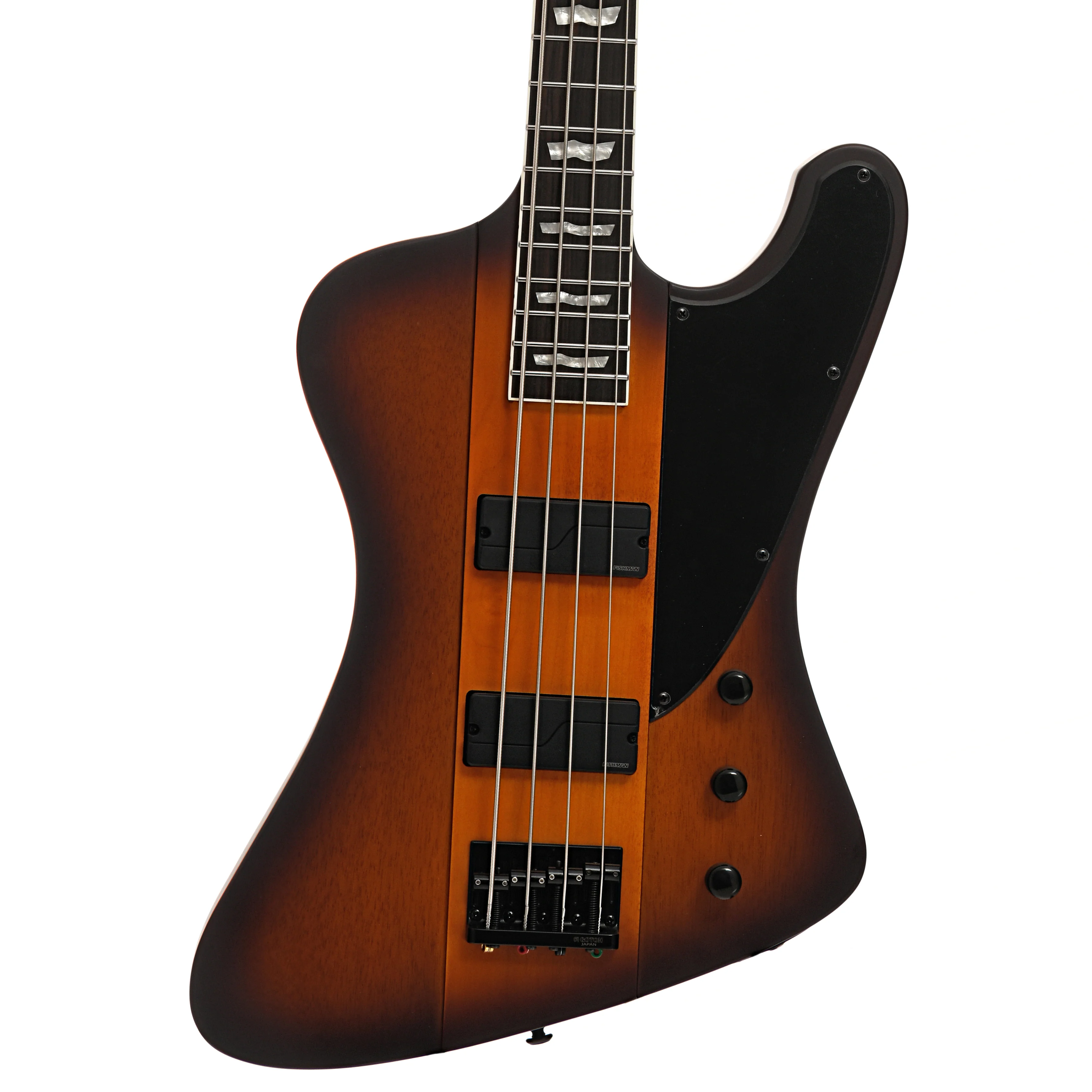 ESP LTD Phoenix-1004 4-String Bass, Tobacco Sunburst Satin - Image 2