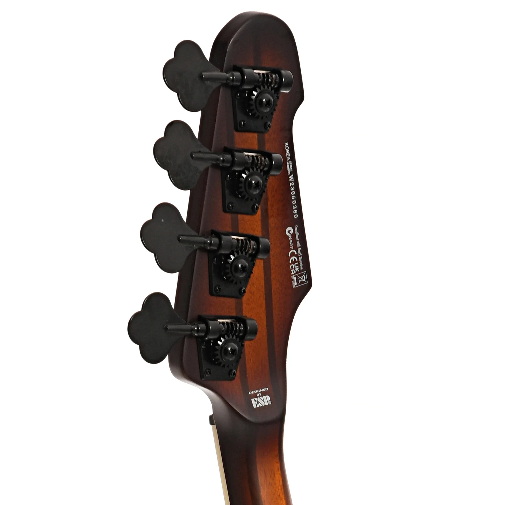 ESP LTD Phoenix-1004 4-String Bass, Tobacco Sunburst Satin - Image 9