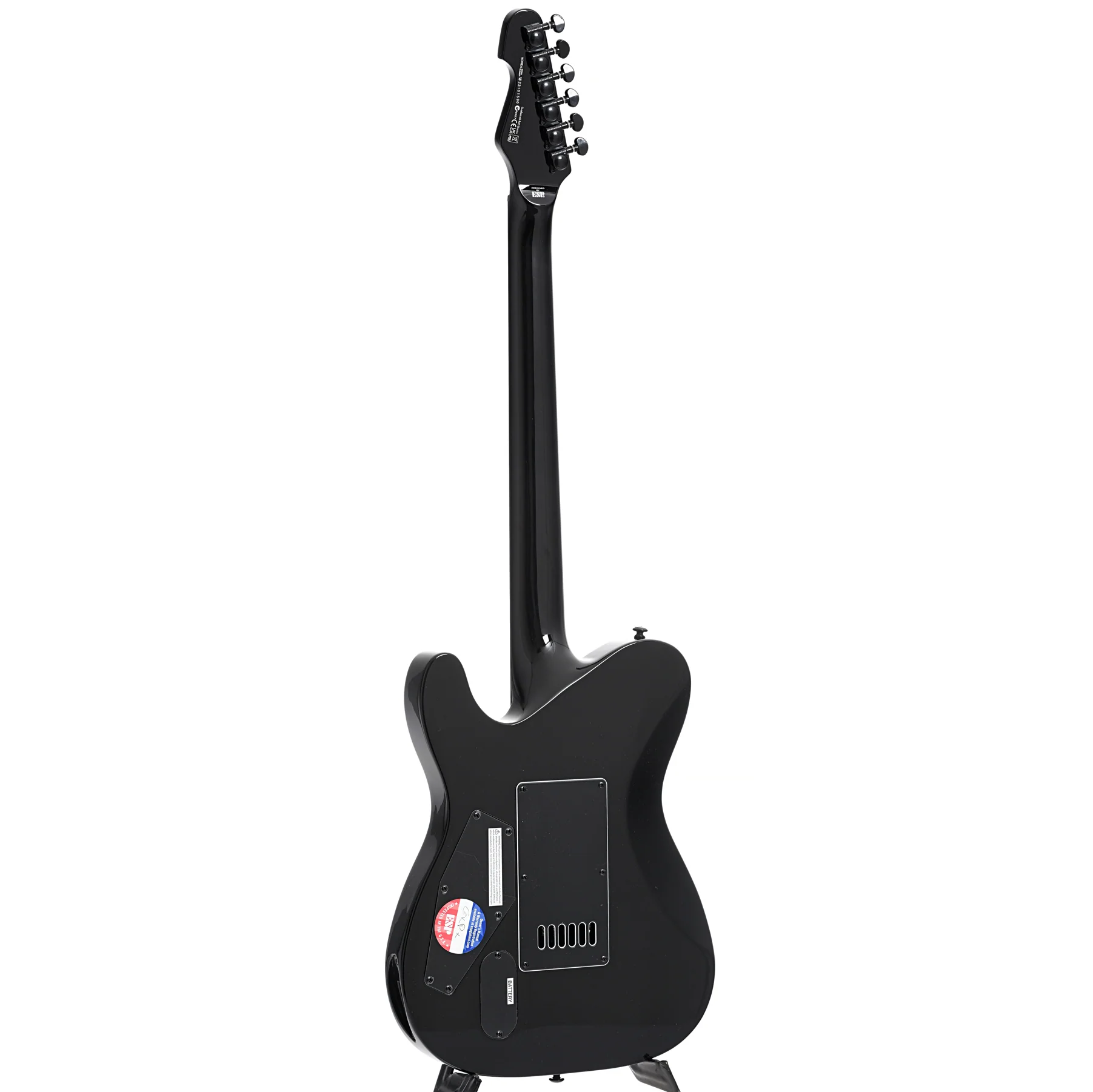 ESP LTD TE-1000 Evertune Electric Guitar, Poplar Burl Charcoal Burst - Image 12