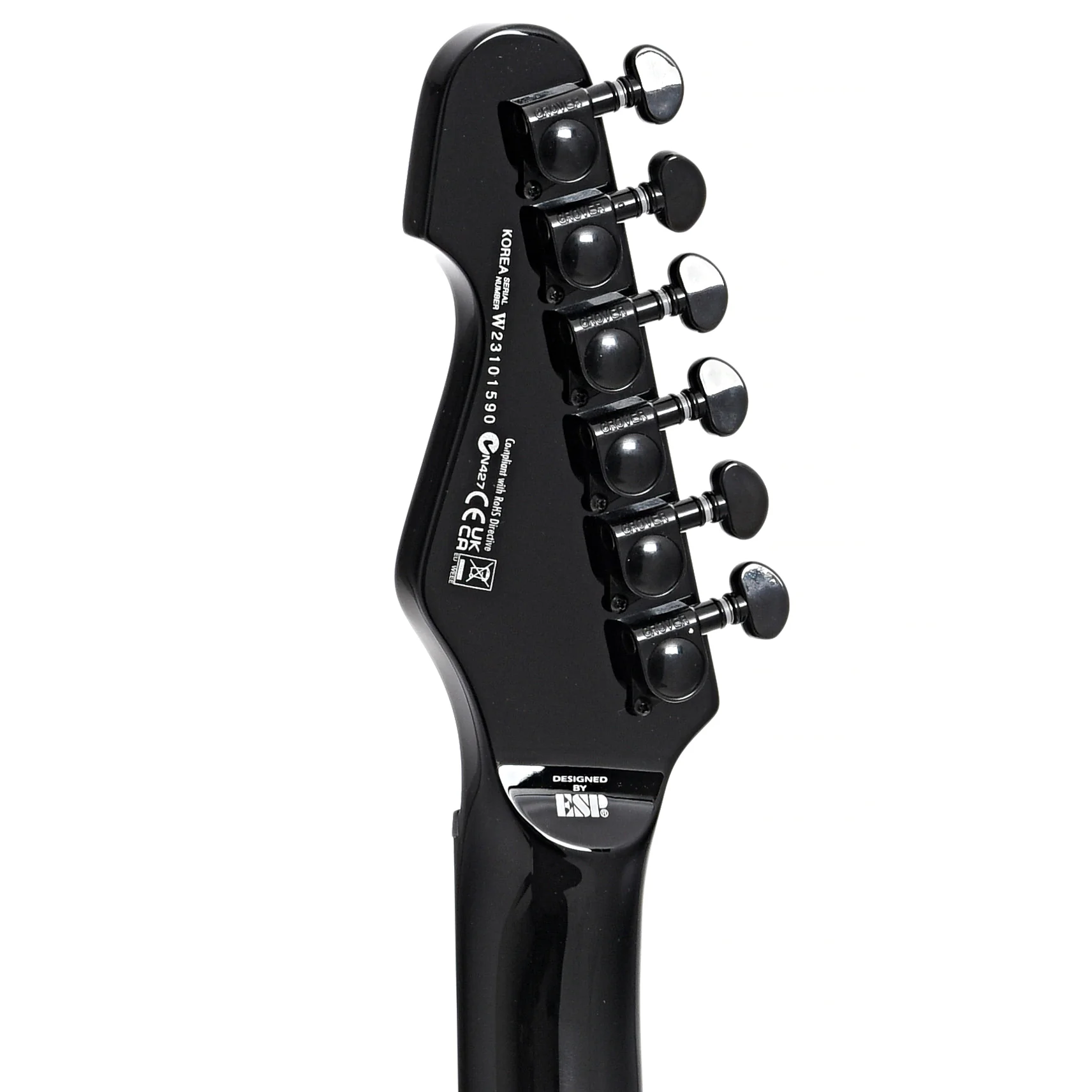 ESP LTD TE-1000 Evertune Electric Guitar, Poplar Burl Charcoal Burst - Image 9
