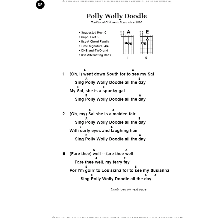 Fabulous Folksongs Every Girl Should Know - Volume Two: Family Favorites - Image 3