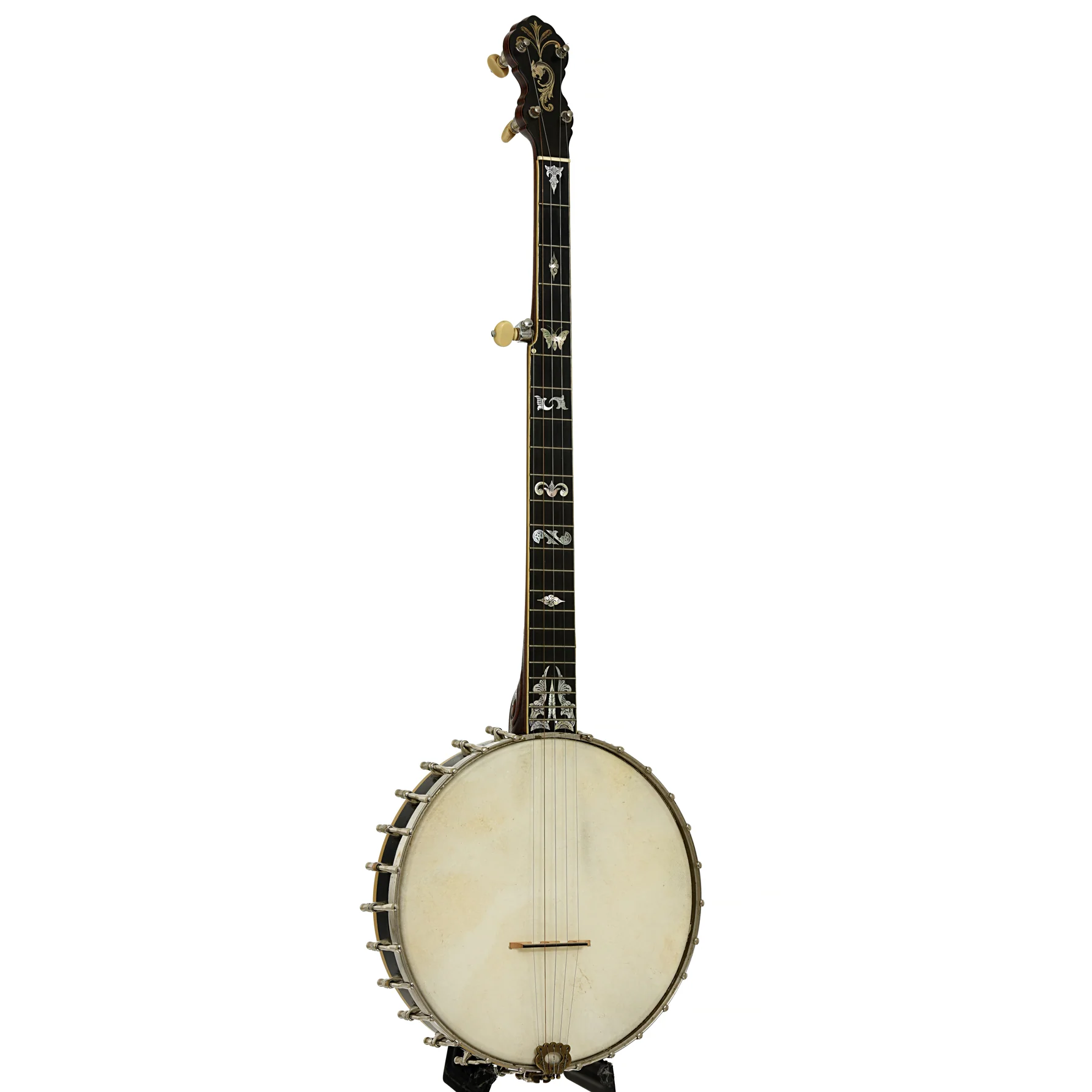 A. C. Fairbanks Custom Open Back Banjo and Case (1890s) - Image 3