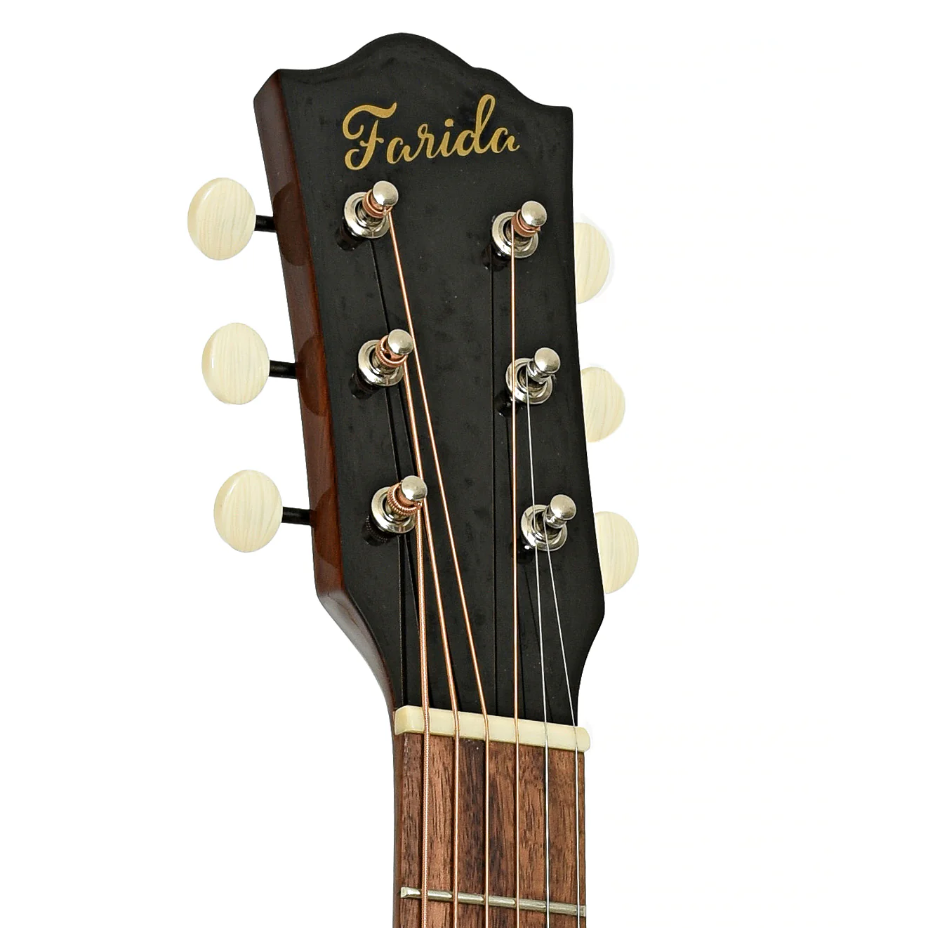 Farida Deal Pack, Solid Top Dreadnought Acoustic Guitar - Image 9