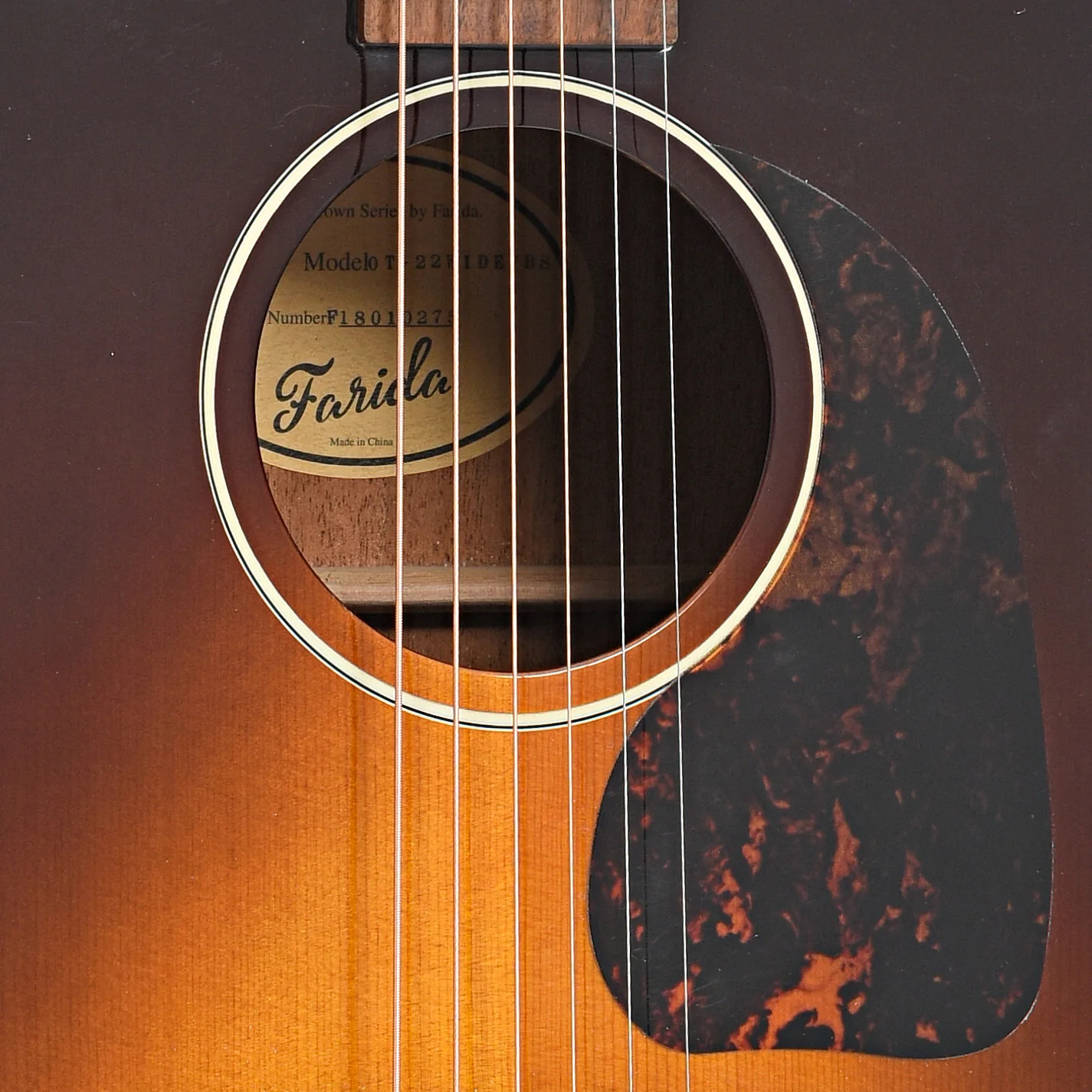 Farida OT-22 Wide VBS Acoustic Guitar (2018) - Image 5