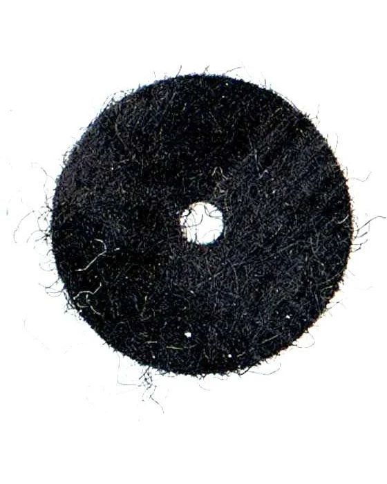 Felt Strap Button Washer, Black, Sold Singly - Image 2
