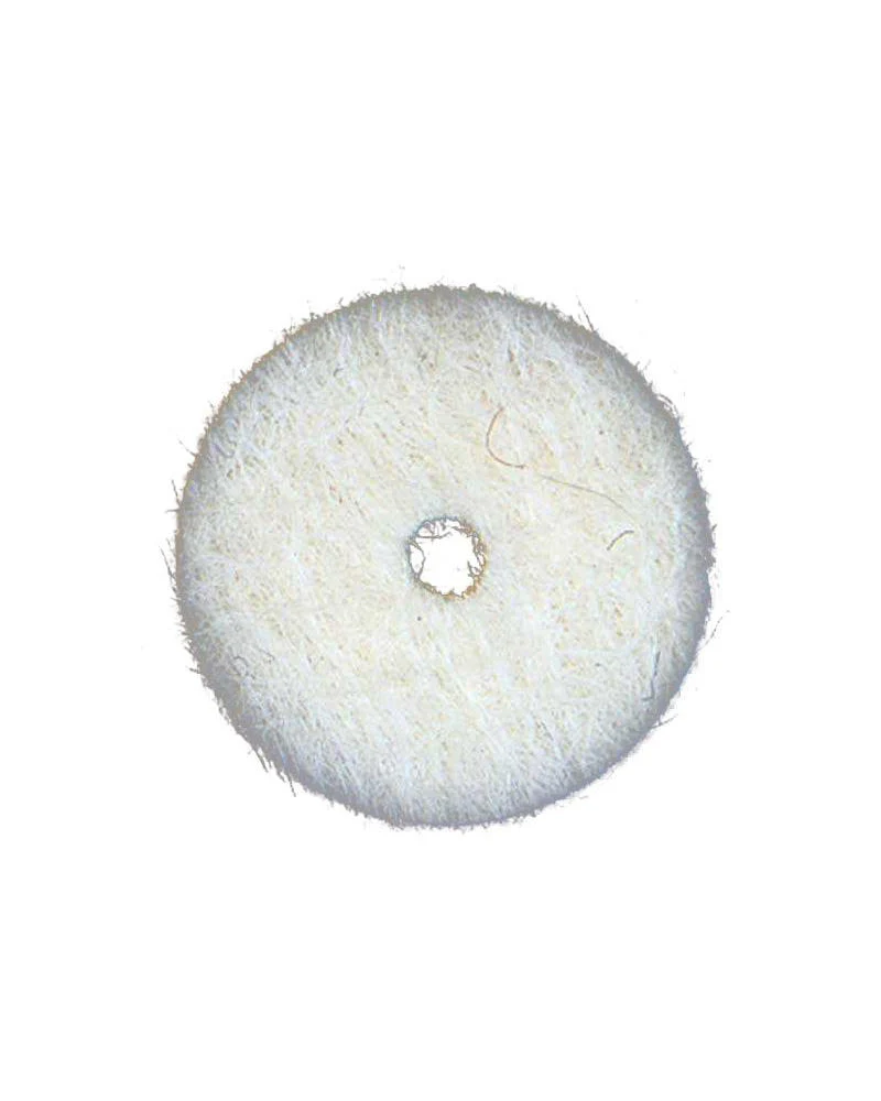 Felt Strap Button Washer, White, Sold Singly