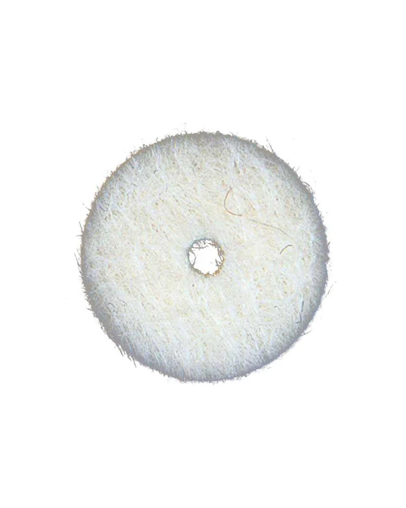 Felt Strap Button Washer, White, Sold Singly - Image 2
