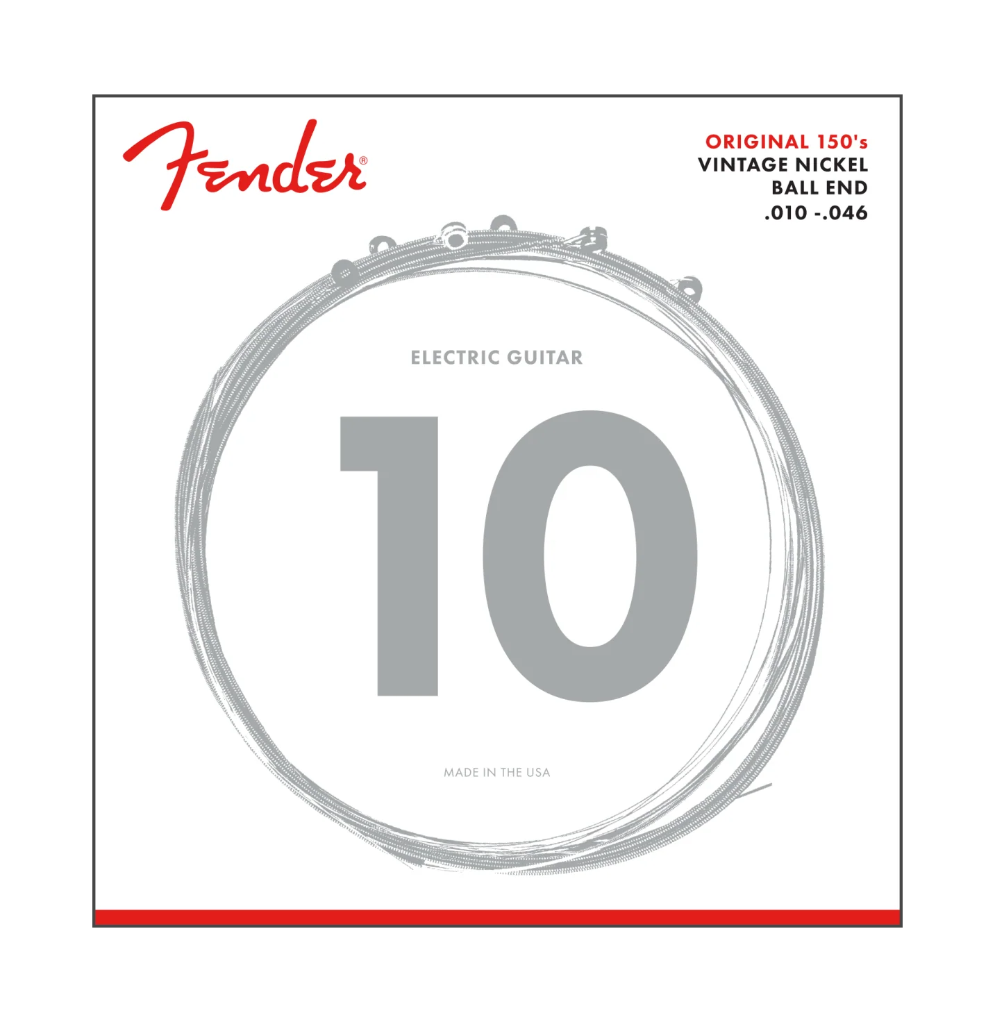 Fender 150R Original Pure Nickel Electric Guitar Strings, Regular - Image 2