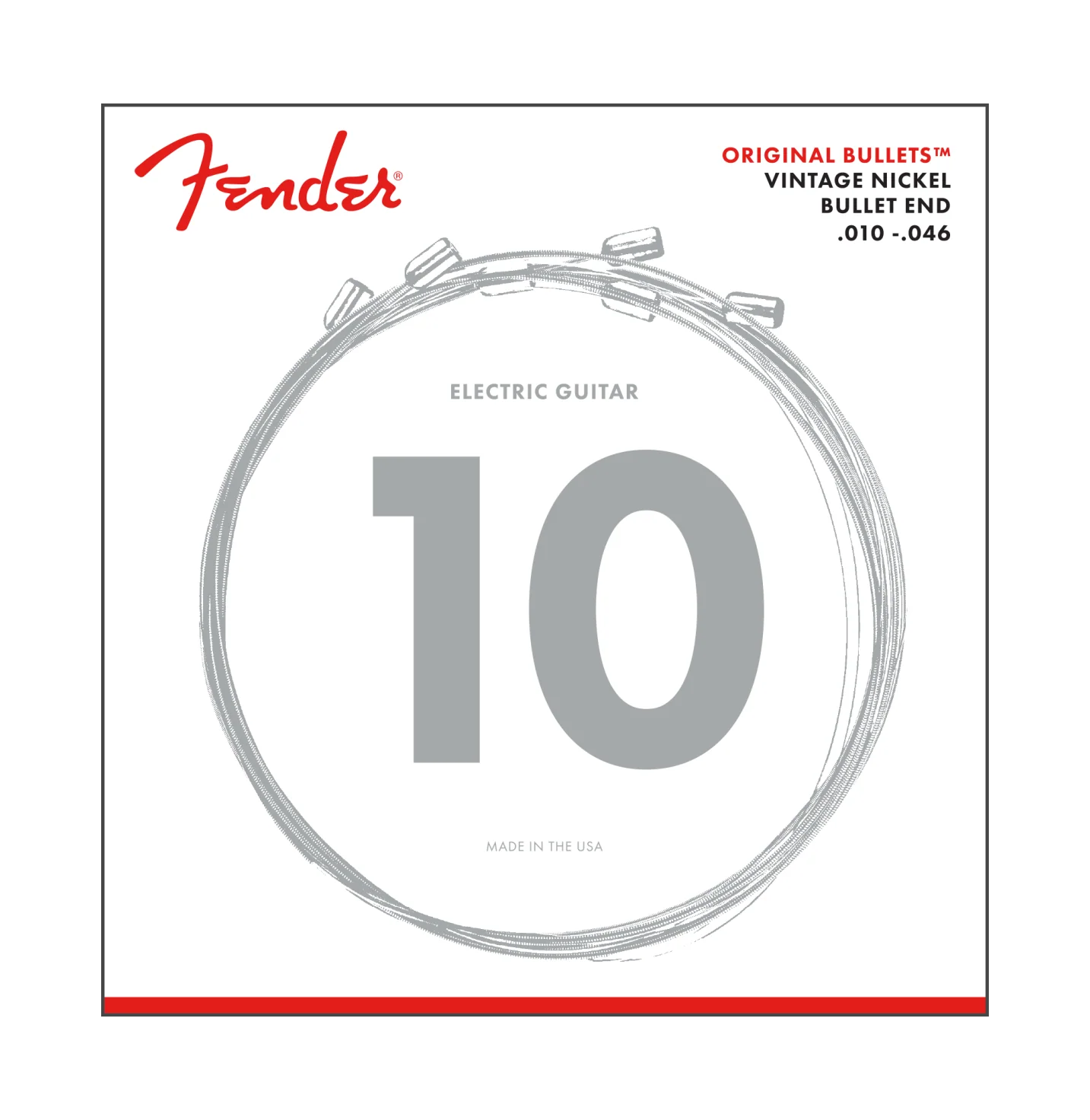 Fender 3150R Original Bullets Pure Nickel Electric Guitar Strings, Regular - Image 2