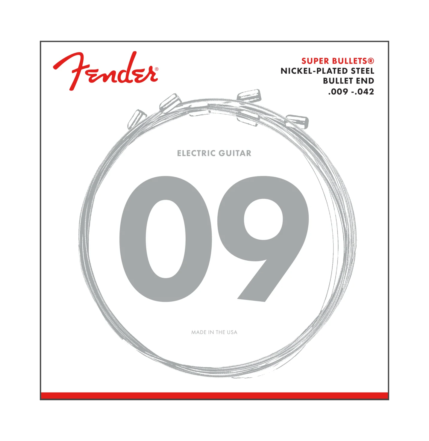 Fender 3250L Super Bullets Nickel Plated Electric Guitar Strings, Light - Image 2