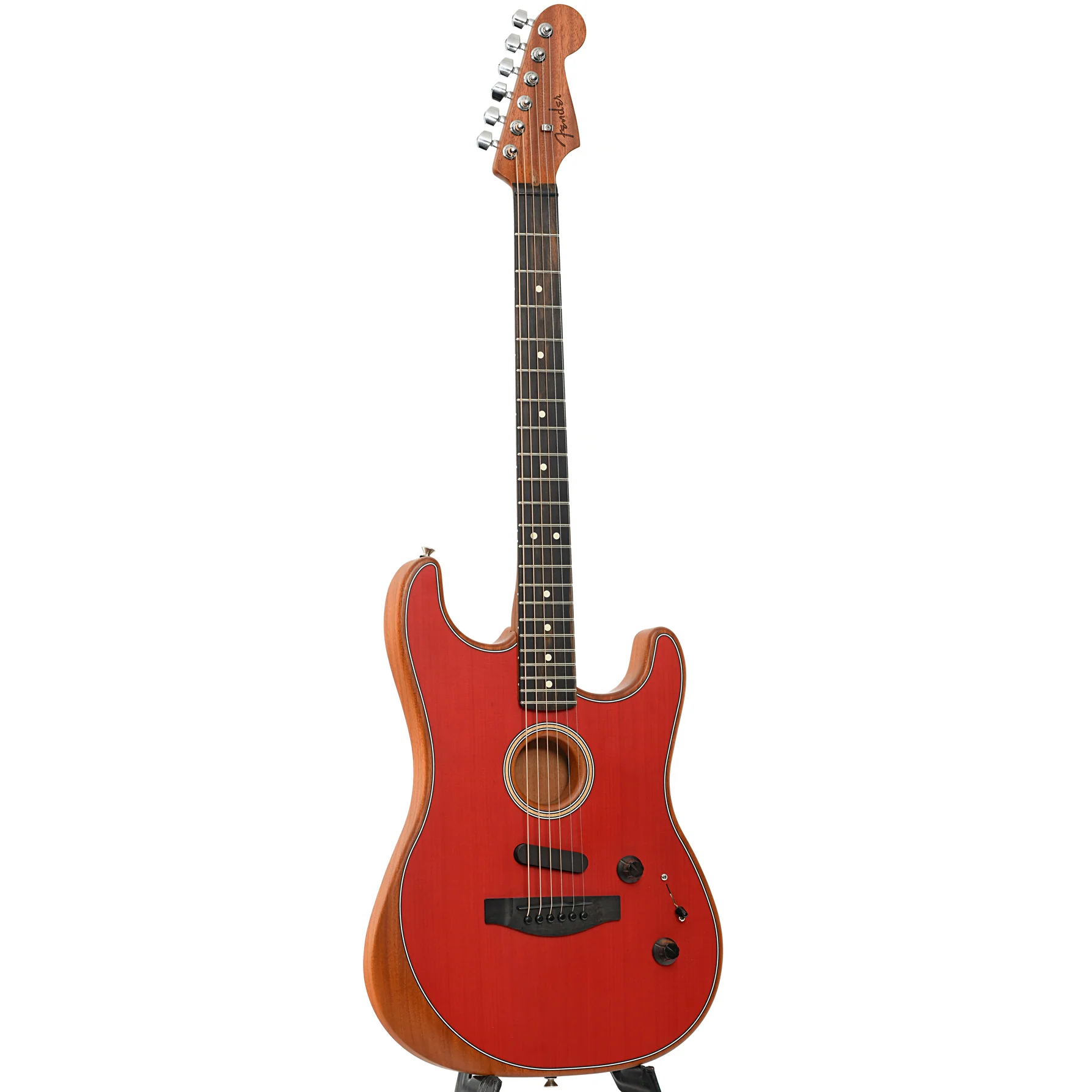 Fender American Acoustasonic Stratocaster Acoustic-Electric Guitar (2019) - Image 3