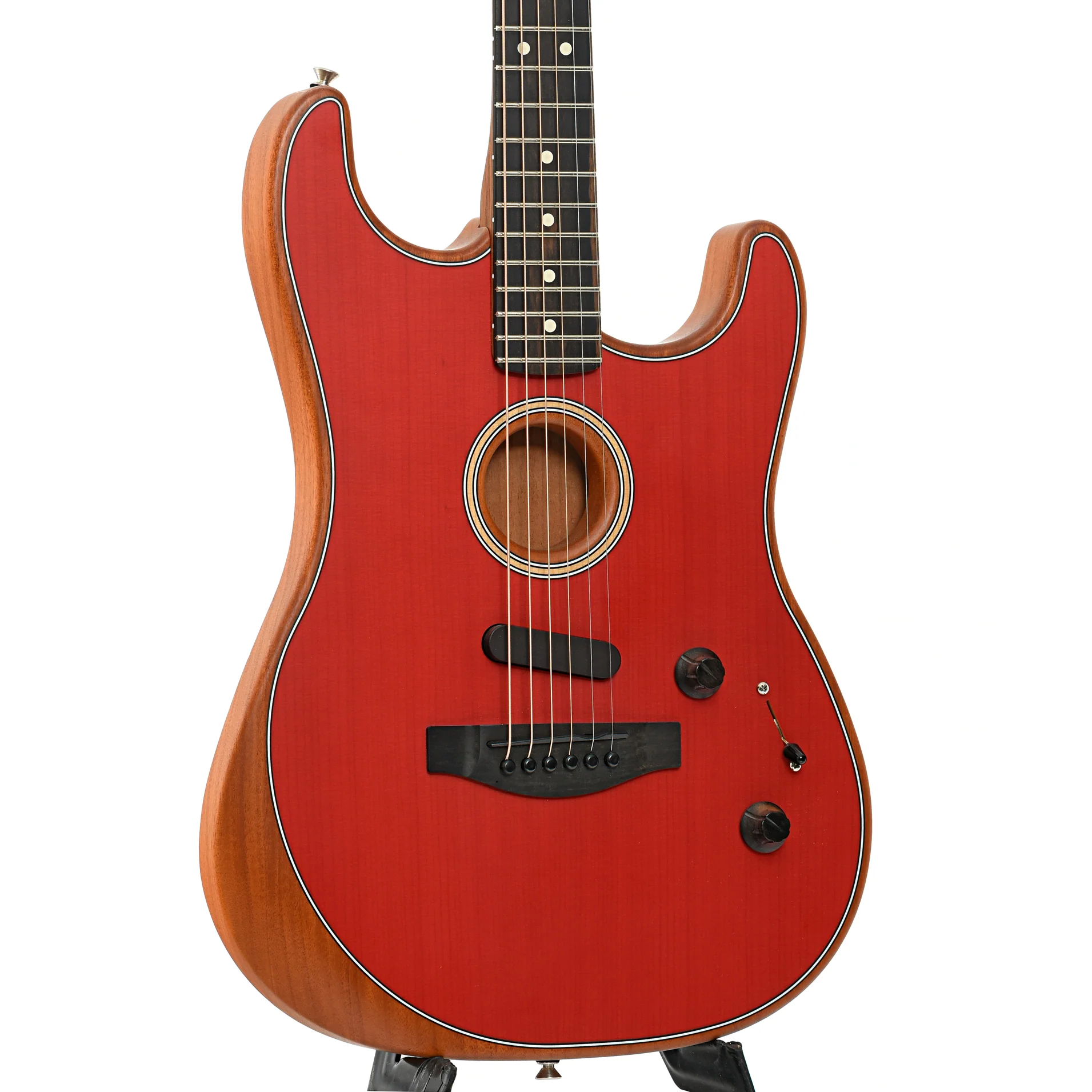 Fender American Acoustasonic Stratocaster Acoustic-Electric Guitar (2019) - Image 4