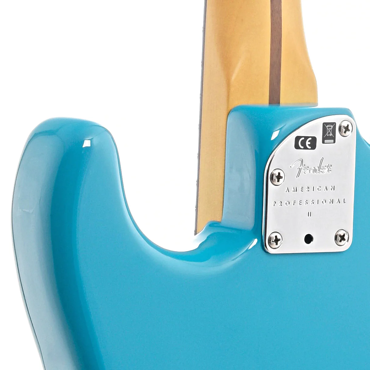 Fender American Professional II Stratocaster Electric Guitar & Case, Rosewood Fingerboard, Miami Blue - Image 10