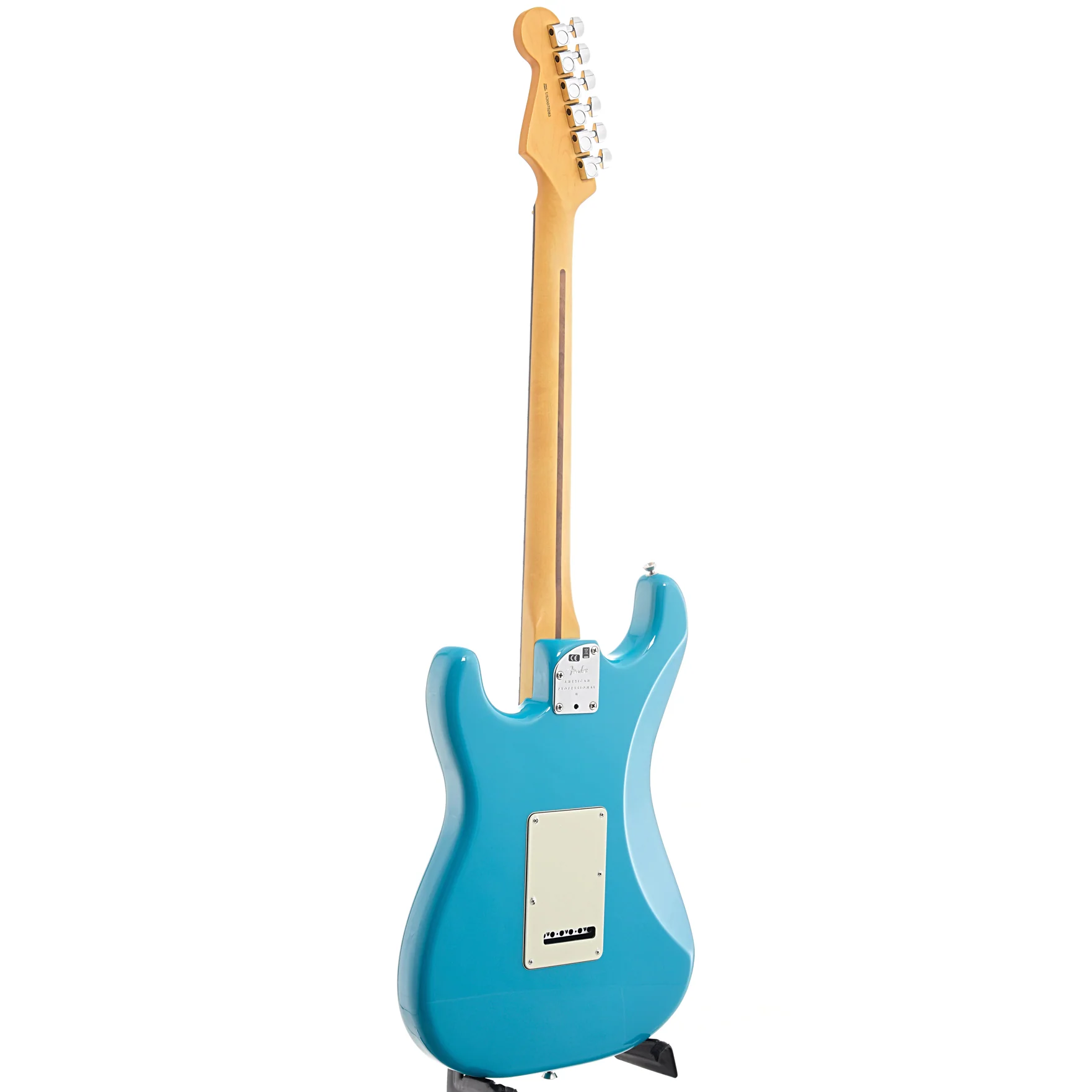 Fender American Professional II Stratocaster Electric Guitar & Case, Rosewood Fingerboard, Miami Blue - Image 12