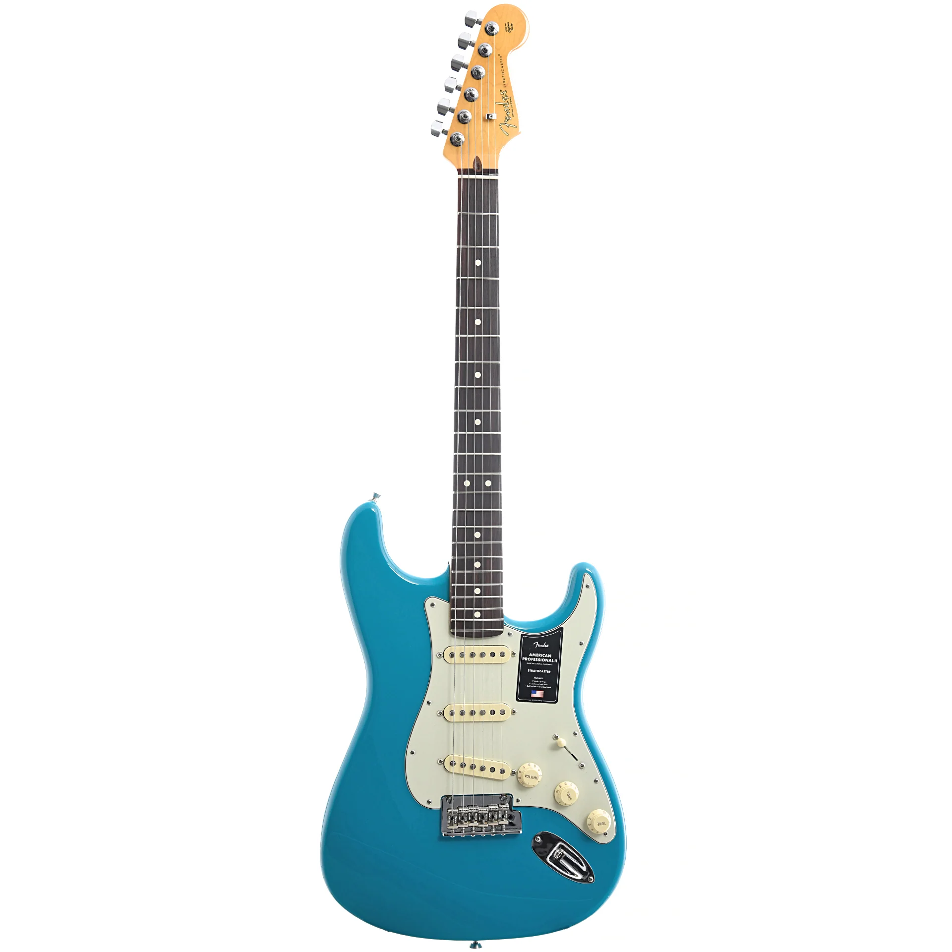 Fender American Professional II Stratocaster Electric Guitar & Case, Rosewood Fingerboard, Miami Blue - Image 15