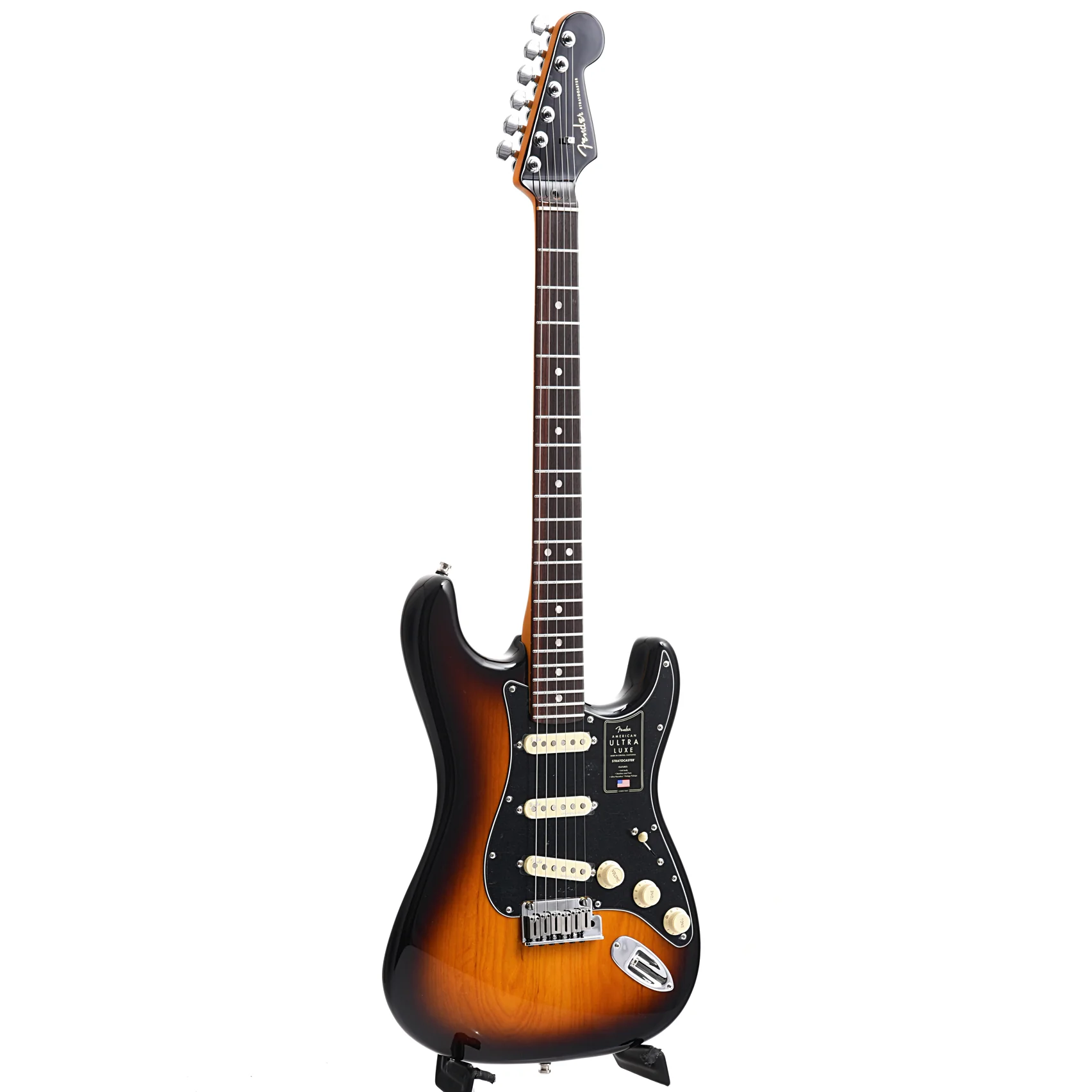 Fender American Ultra Luxe Stratocaster, 2-Color Sunburst - Image 2