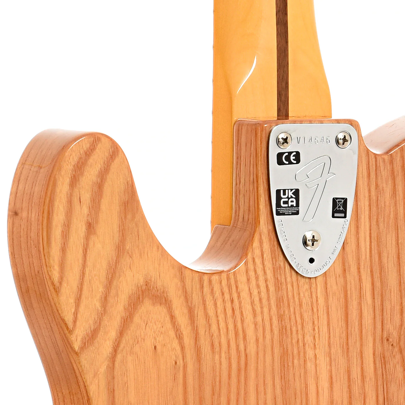Fender American Vintage II 1972 Telecaster Thinline Electric Guitar & Case, Aged Natural - Image 10