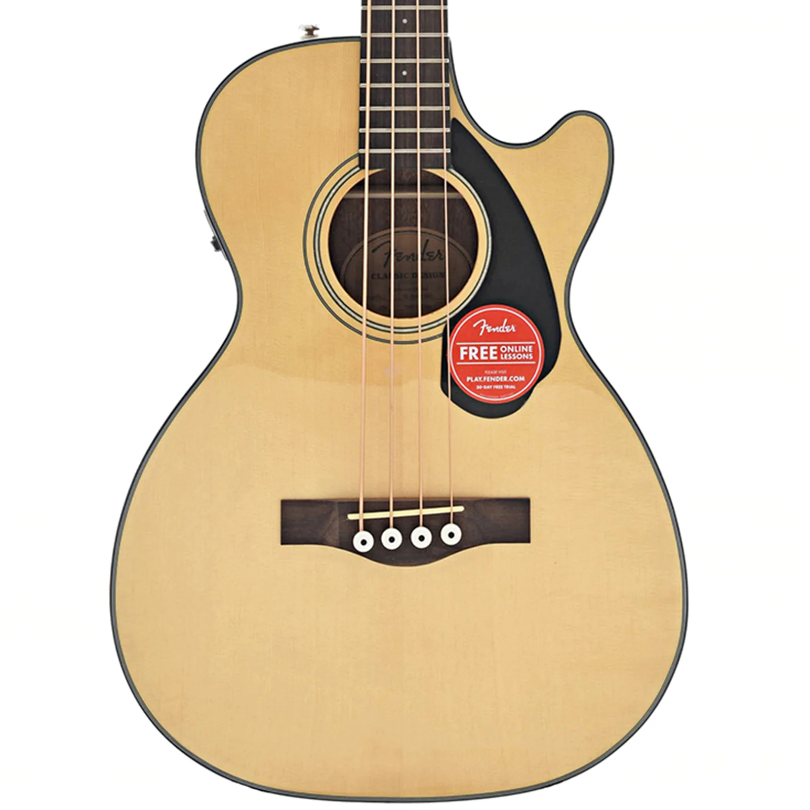 Fender CB-60SCE Acoustic Bass, Natural - Image 2